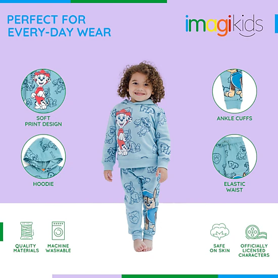 Nickelodeon Paw Patrol Boys' 2-Piece Fleece Hoodie and Jogger Pants Set