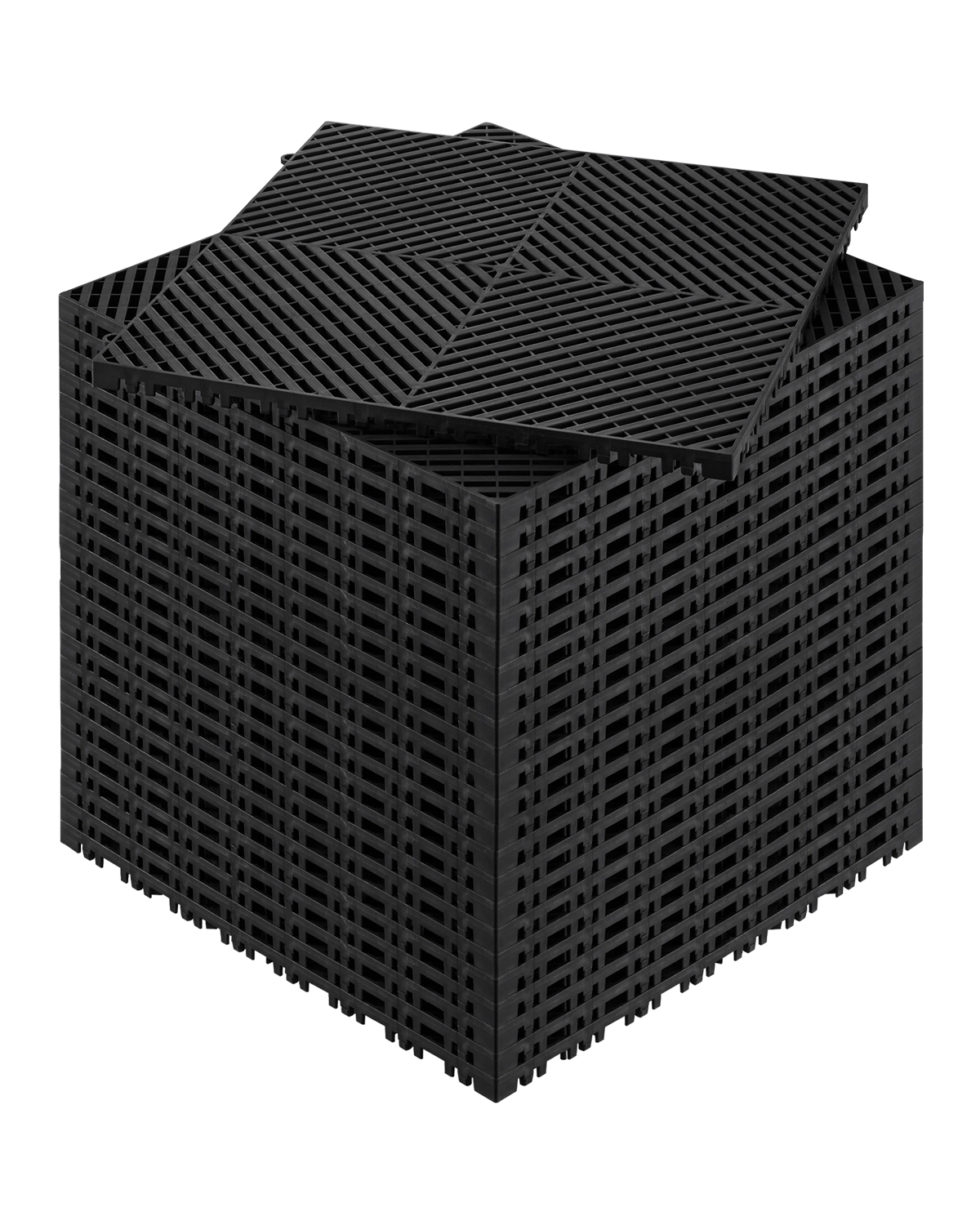 HONGGE Interlocking Drainage Mat Modular Interlocking Cushion Splicing Drainage Mats Non-Slip PP Drainage Floor Tile