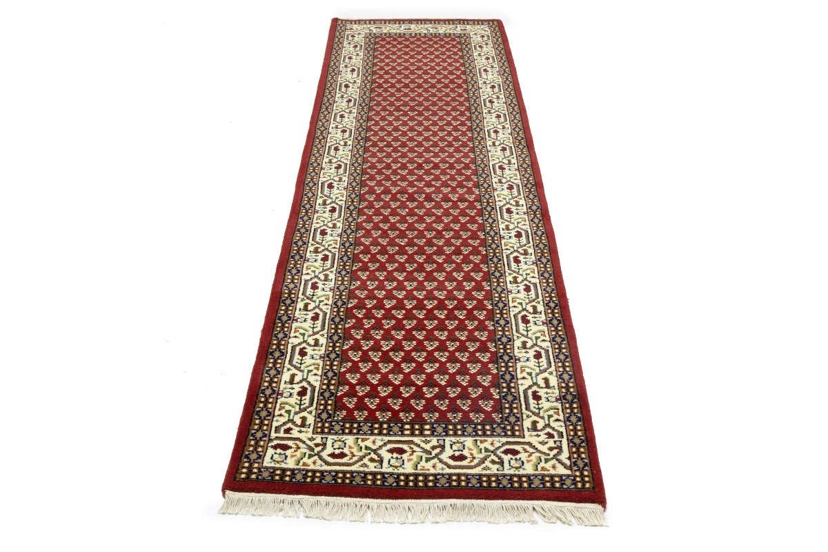 Magic Rugs 2'8 X 9'9 Red Indo Botemir Hand Knotted Wool Runner Rug