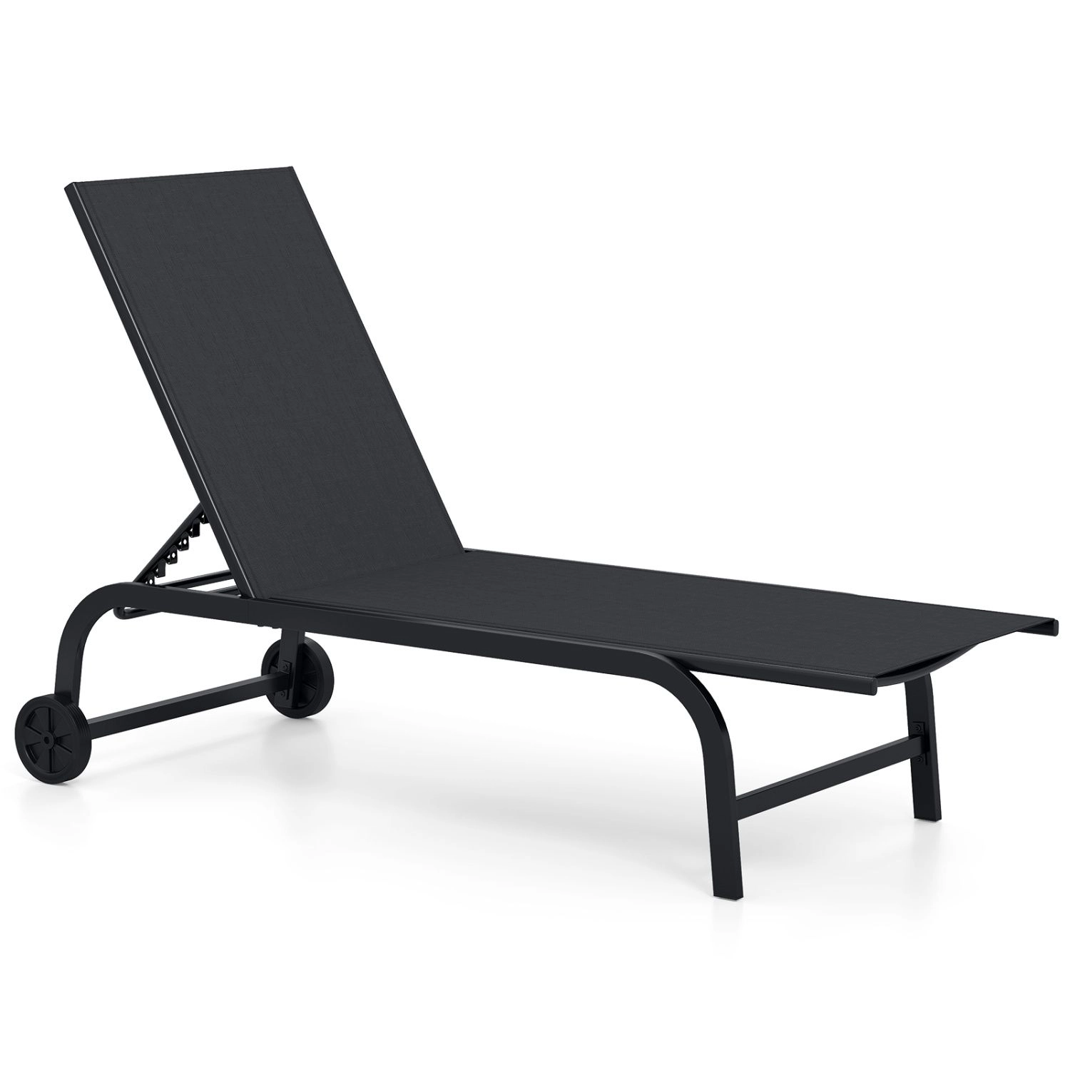 SlickBlue Adjustable Outdoor Reclining Poolside Chaise Lounge