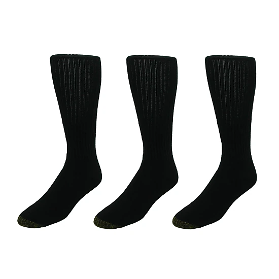 Gold Toe Men's Cotton Ultra Tec Over the Calf Socks (Pack of 3)
