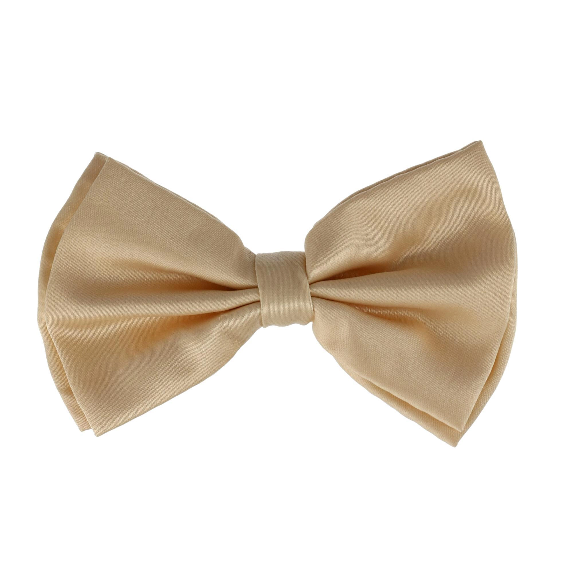 CTM Men's Solid Fashion Color Bow Tie and Suspender Set