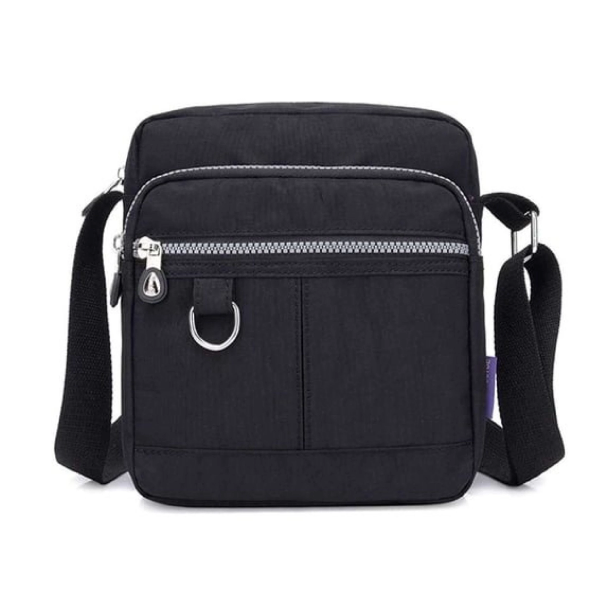 Home Collection Women’s Waterproof Nylon Crossbody Bag with Multi Zipper Pockets