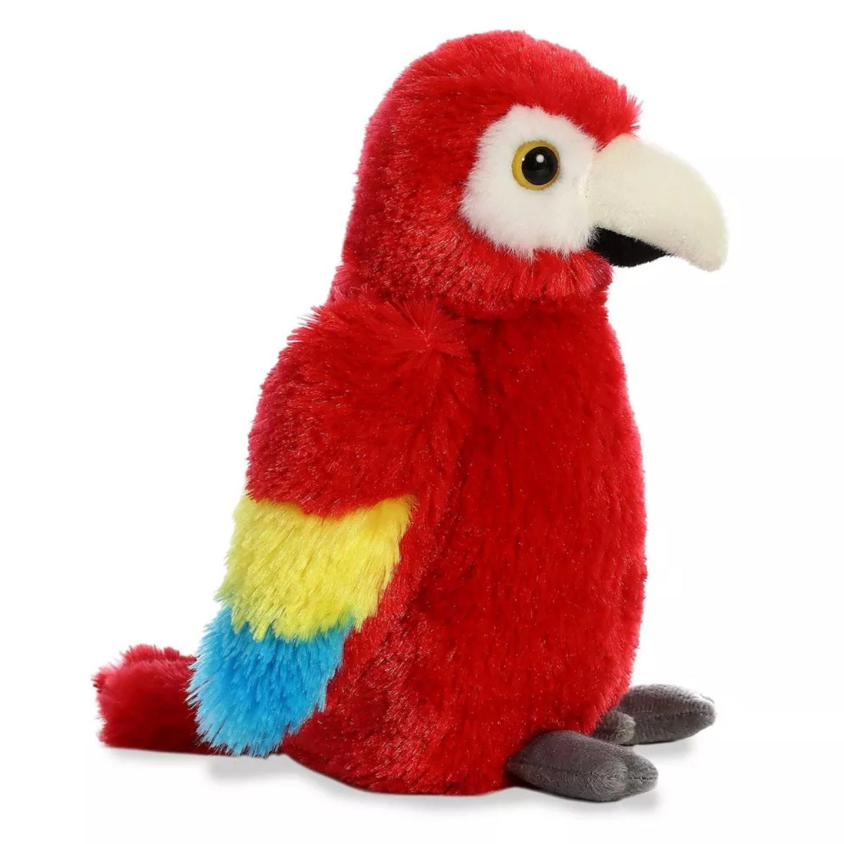 Aurora Mini Flopsie Scarlet Macaw Parrot 8-Inch Stuffed Animal Plush
