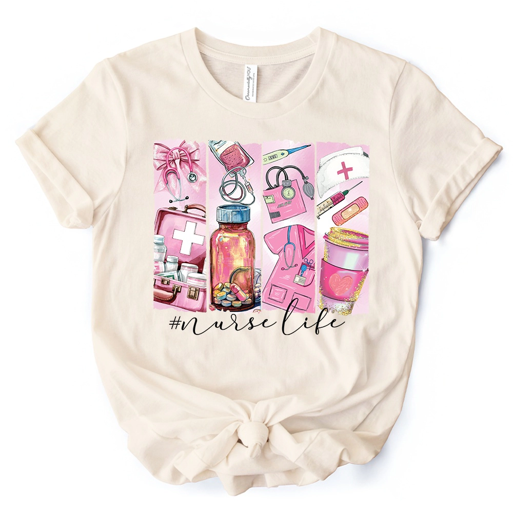 OrnamentallyYou Womens Nurse Life T-Shirt
