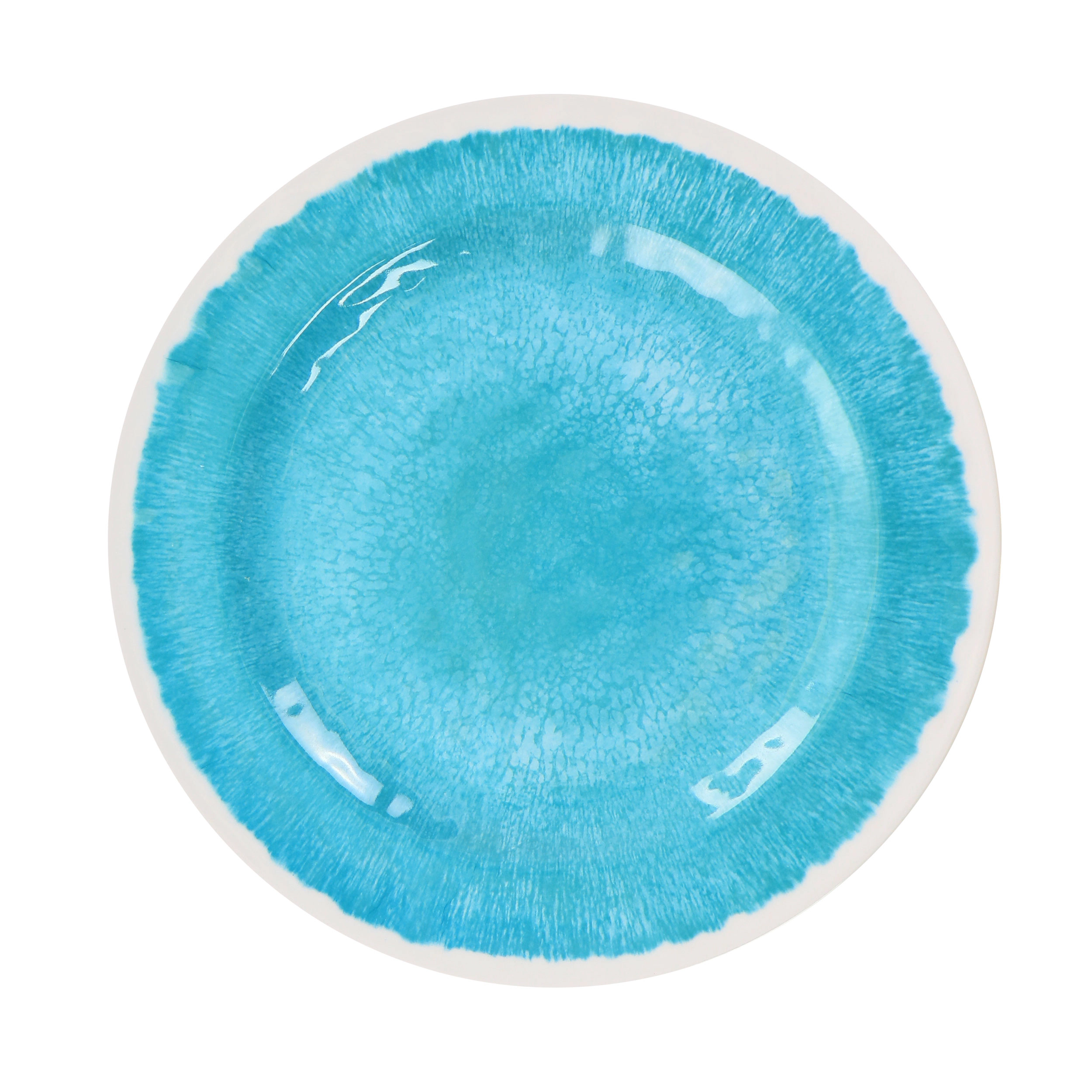 Elama Telly 12 Piece Melamine Dinnerware Set in Teal