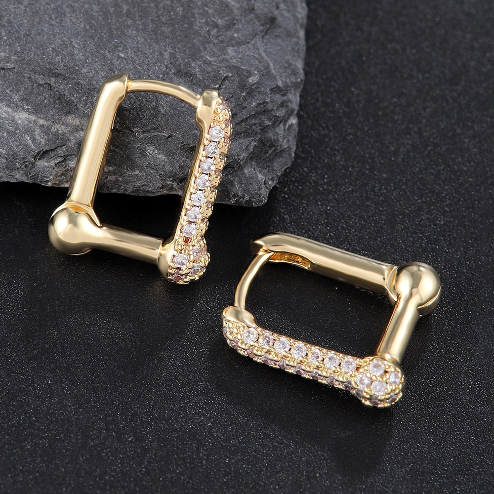 U-Shape Huggie Hoop Earrings for Women