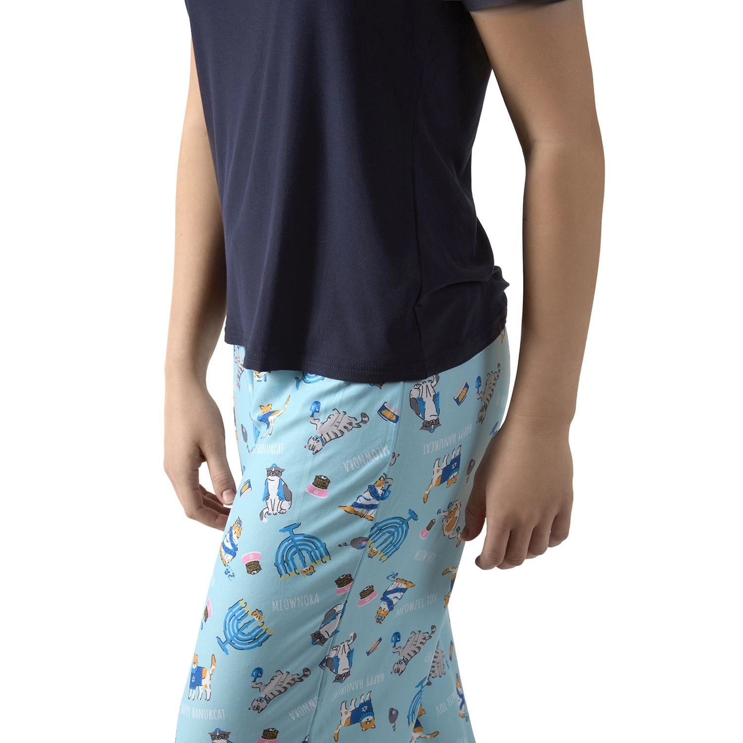 MeMoi Women's Hanukcat Two-Piece Pajama Set a Bag