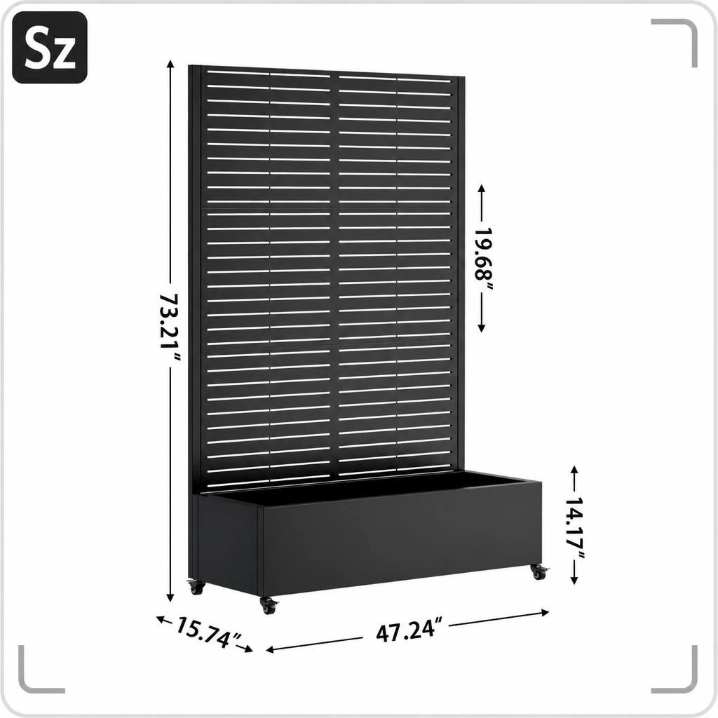 WOW PIONEER Tall Freestanding Metal Planter Stand
