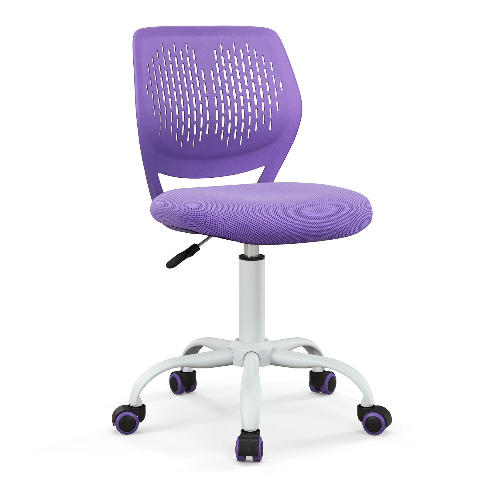SUGIFT Ergonomic Mesh Kids Study Chair with Adjustable Height 250-lb Capacity Sponge Seat Ages Vary Purple