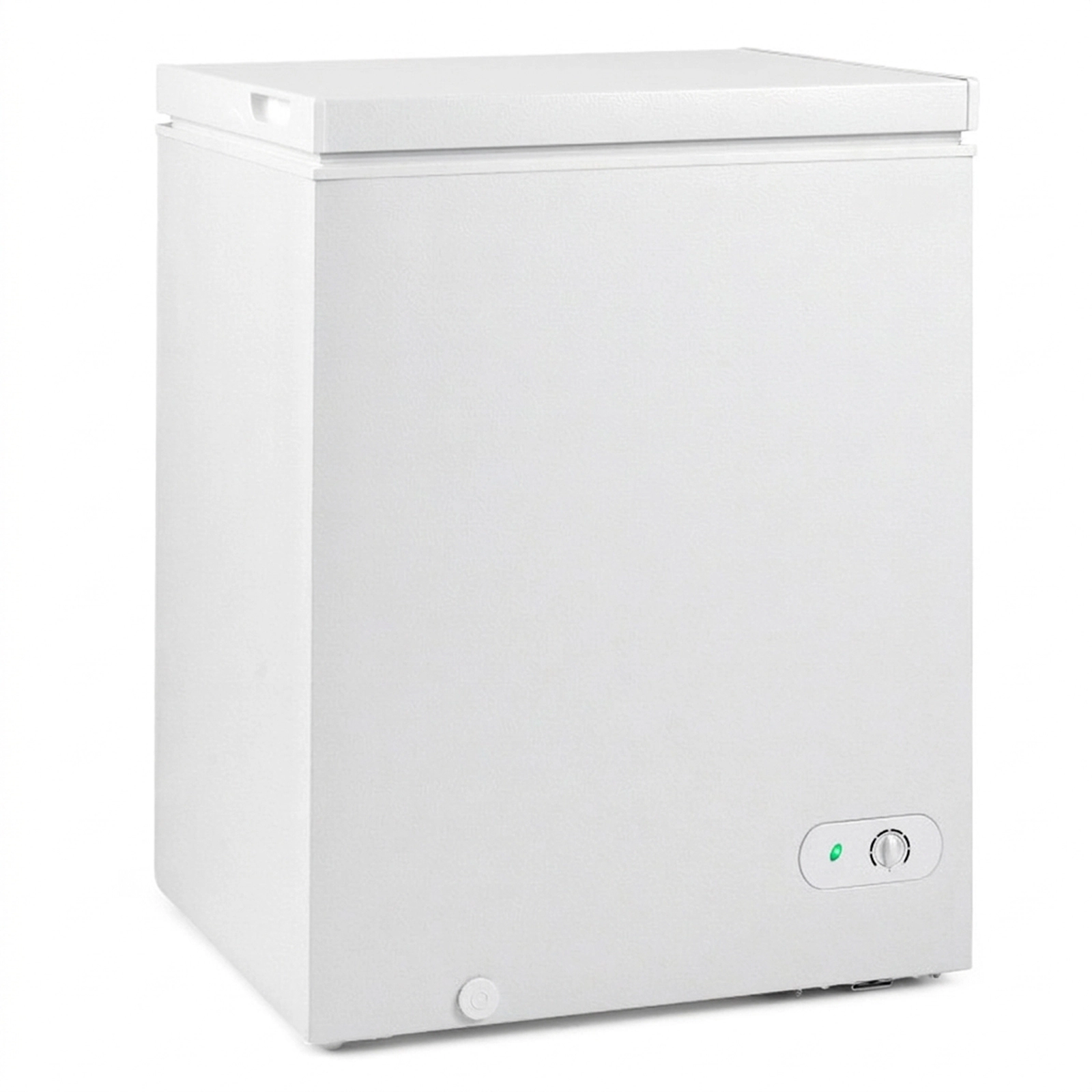 SUGIFT 5-cu ft White Compact Chest Freezer with 7-Gear Adjustable Temperature and Removable Basket