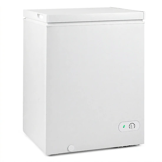 SUGIFT 5-cu ft White Compact Chest Freezer with 7-Gear Adjustable Temperature and Removable Basket