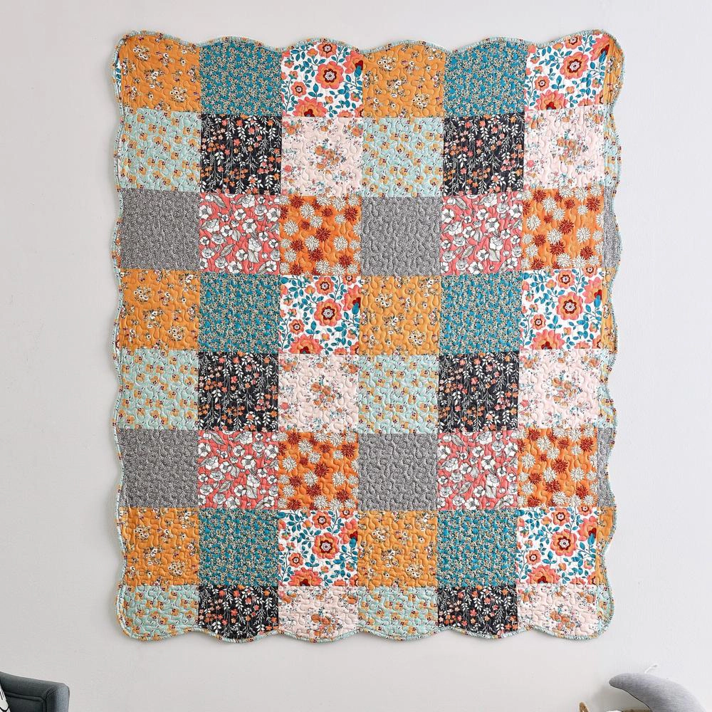 Carlie Accessory Warm & Cozy Throw Blanket 50" x 60" Calico by Barefoot Bungalow