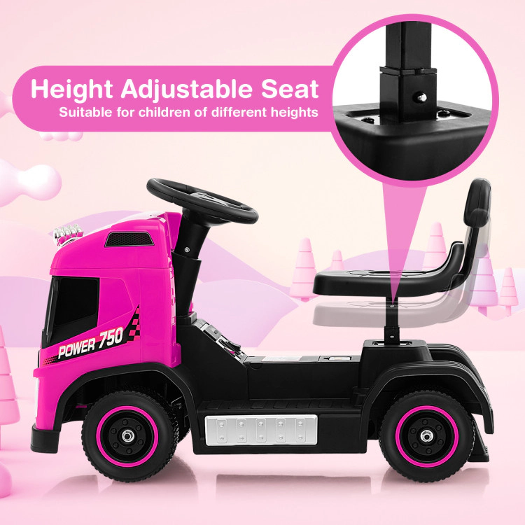 Hivvago 6V Kids Electric Ride-on Truck with Height Adjustable Seat