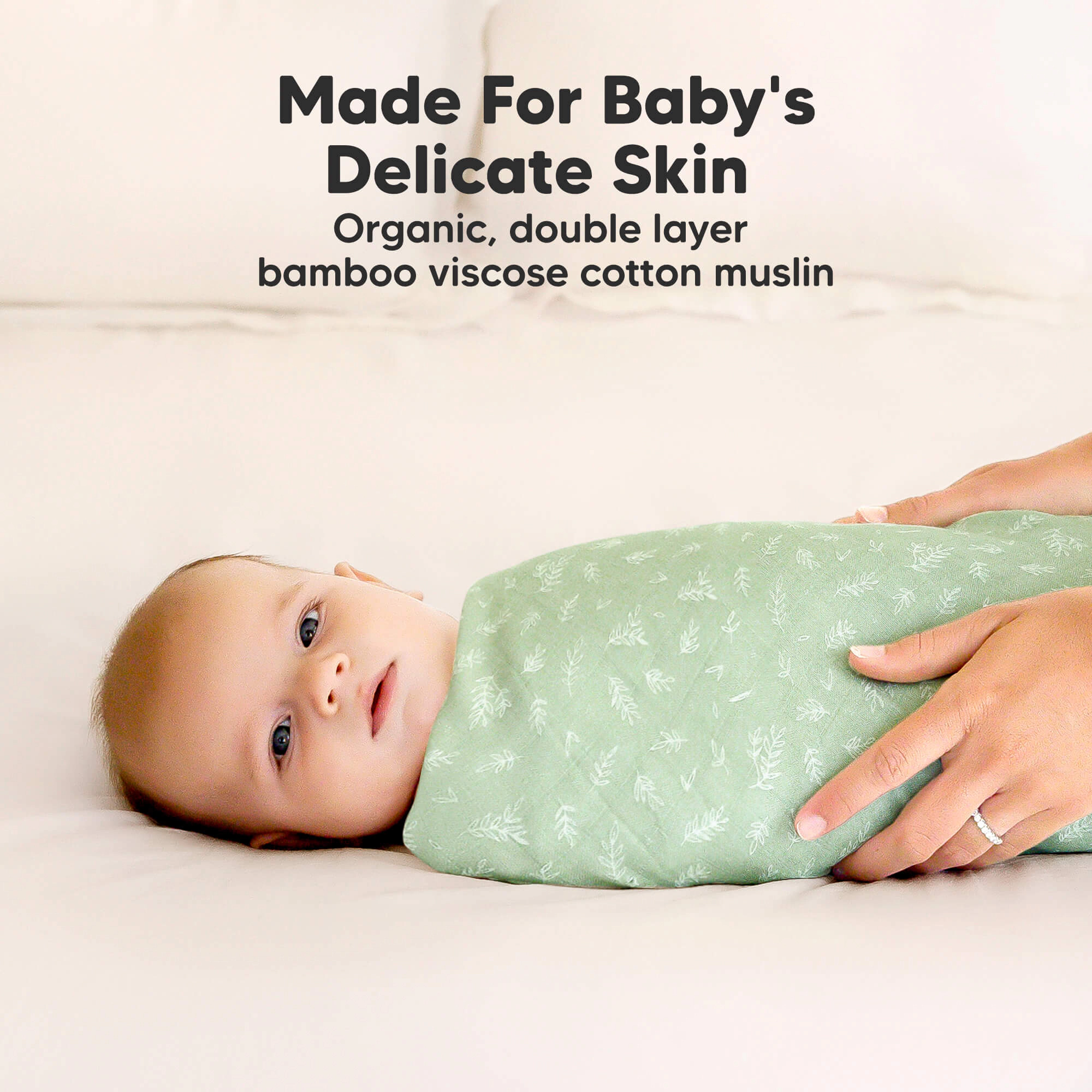 KeaBabies Lumi Muslin Swaddle Blankets