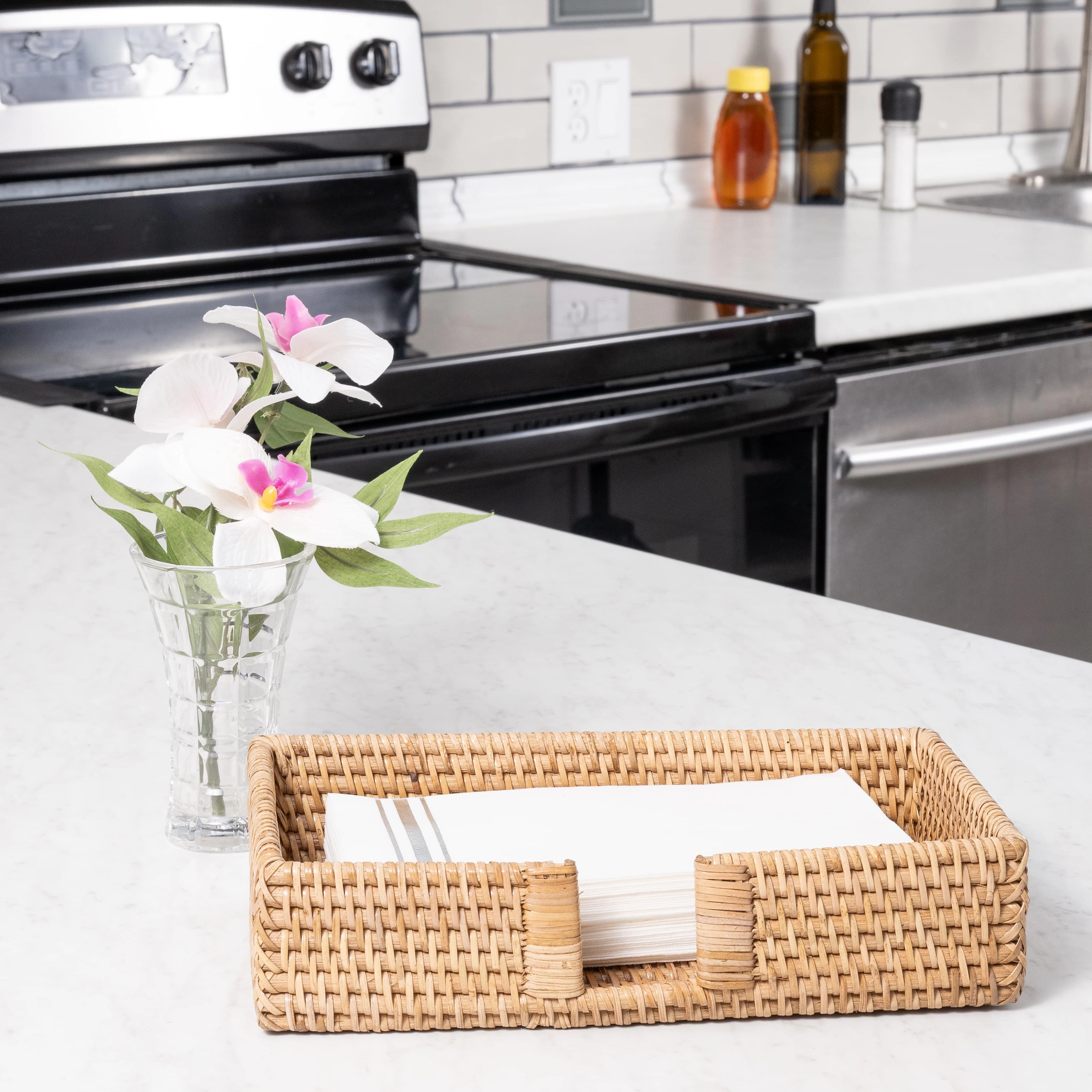 Saboga Home™ Guest Towel - Rectangular Napkin Holder with Cutout