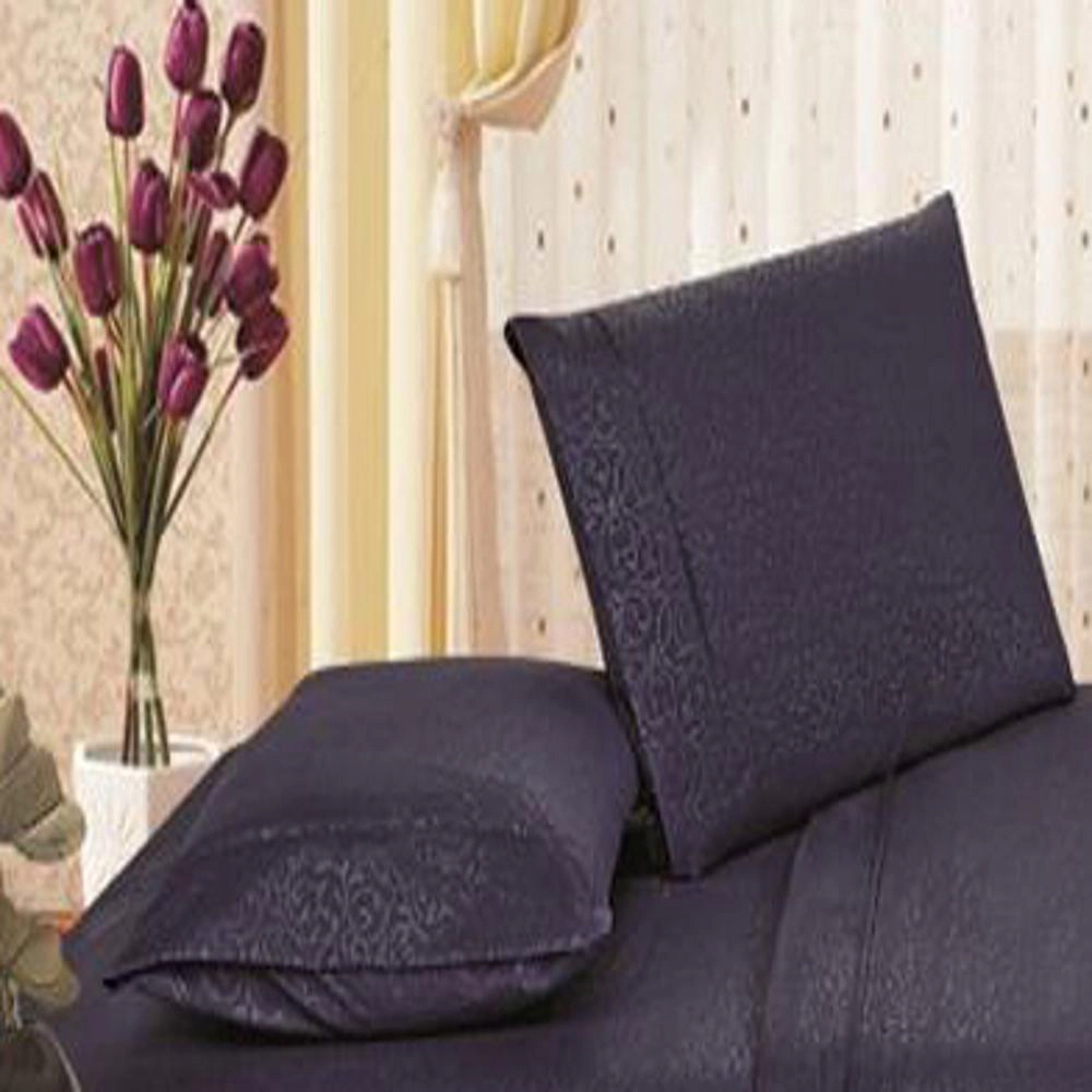 Plazatex Vine Print 90GSM Brushed Microfiber Soft Wrinkle Free Sheet Set - Twin 39x75", Navy