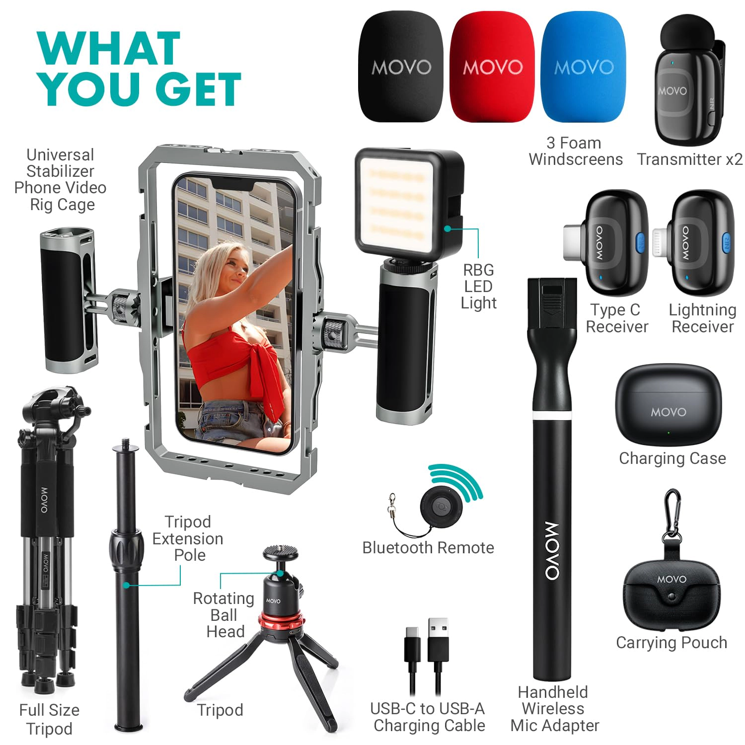 Movo iFilmer-PRO Smartphone Video Rig Kit