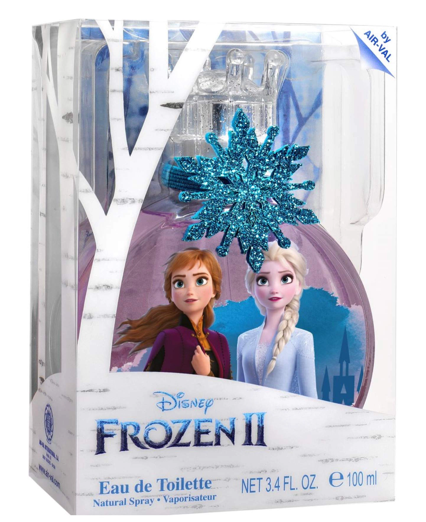 Disney Frozen Eau de Toilette Spray for Girls with Collectible Charm, 3.4 oz