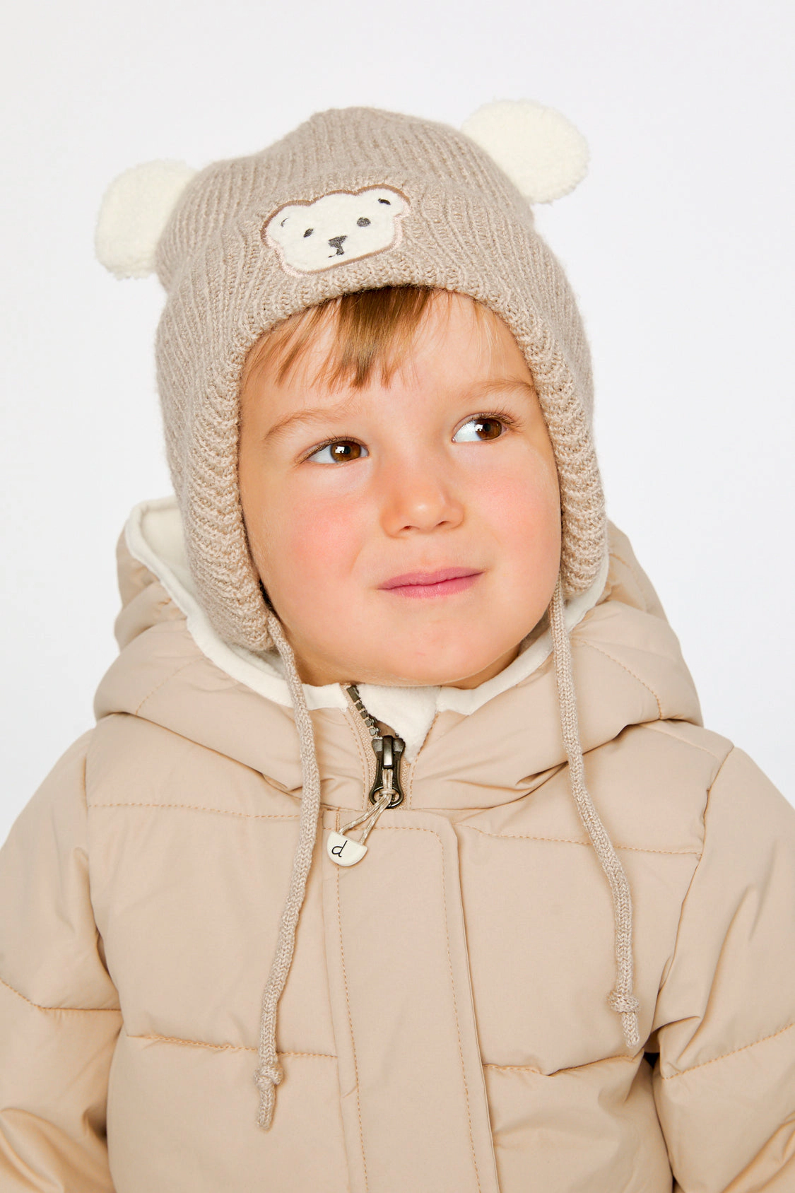 Deux par Unisex Winter Knit Hat with Ear Flaps and Ears