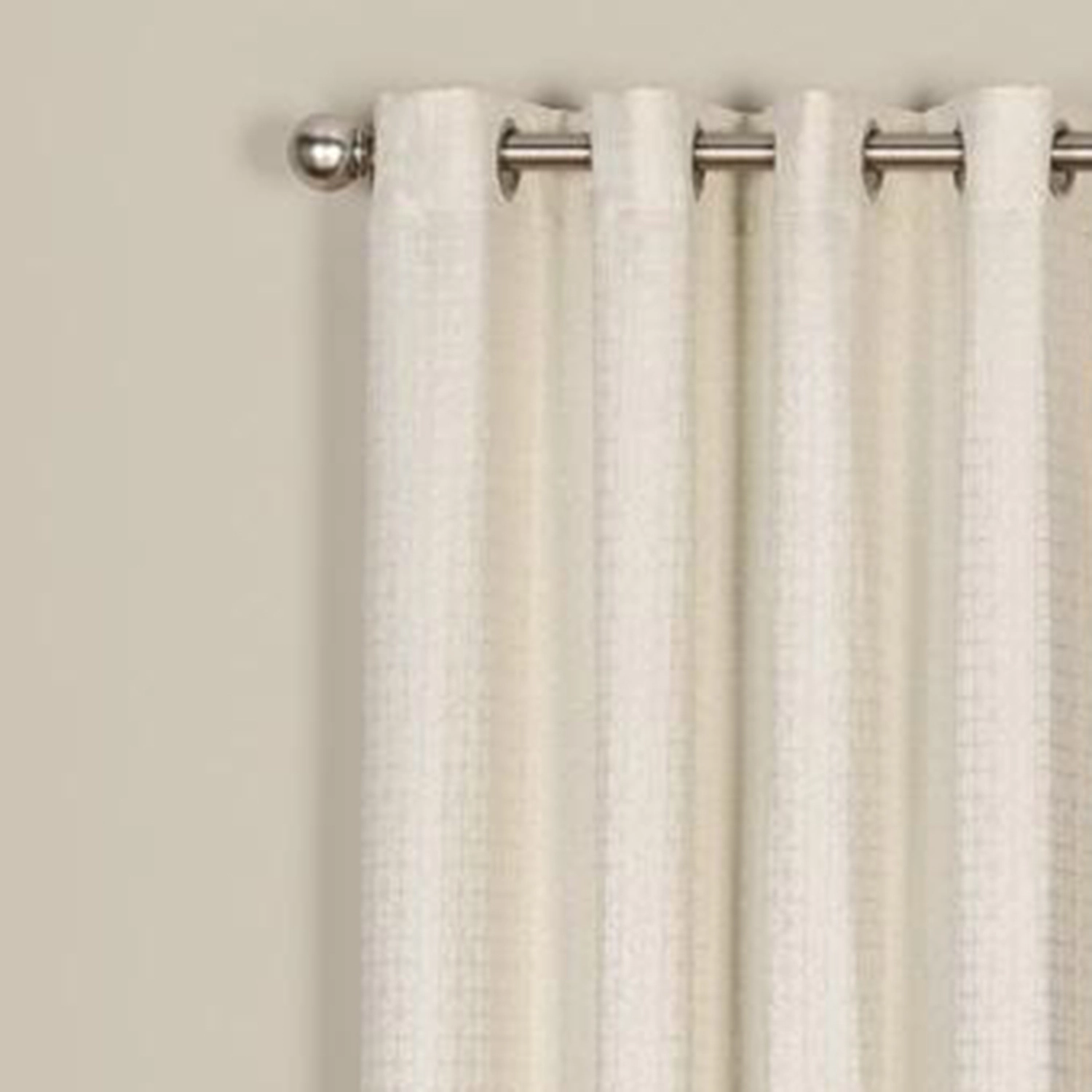 Saturday Knight Ltd Parkland Windowpane Tailored Fabric Panel - 55x63", Natural