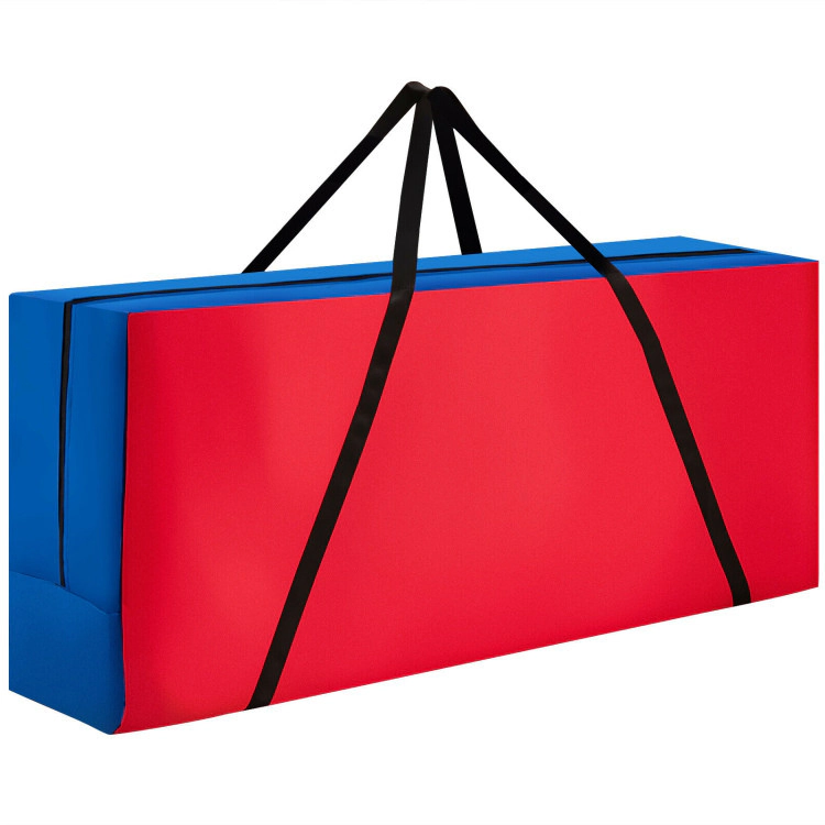 SUGIFT Red and Blue Giant 4-in-a-Row Game Carrying Bag with Ergonomic Shoulder Strap 33-in W 9-in D 14-in H