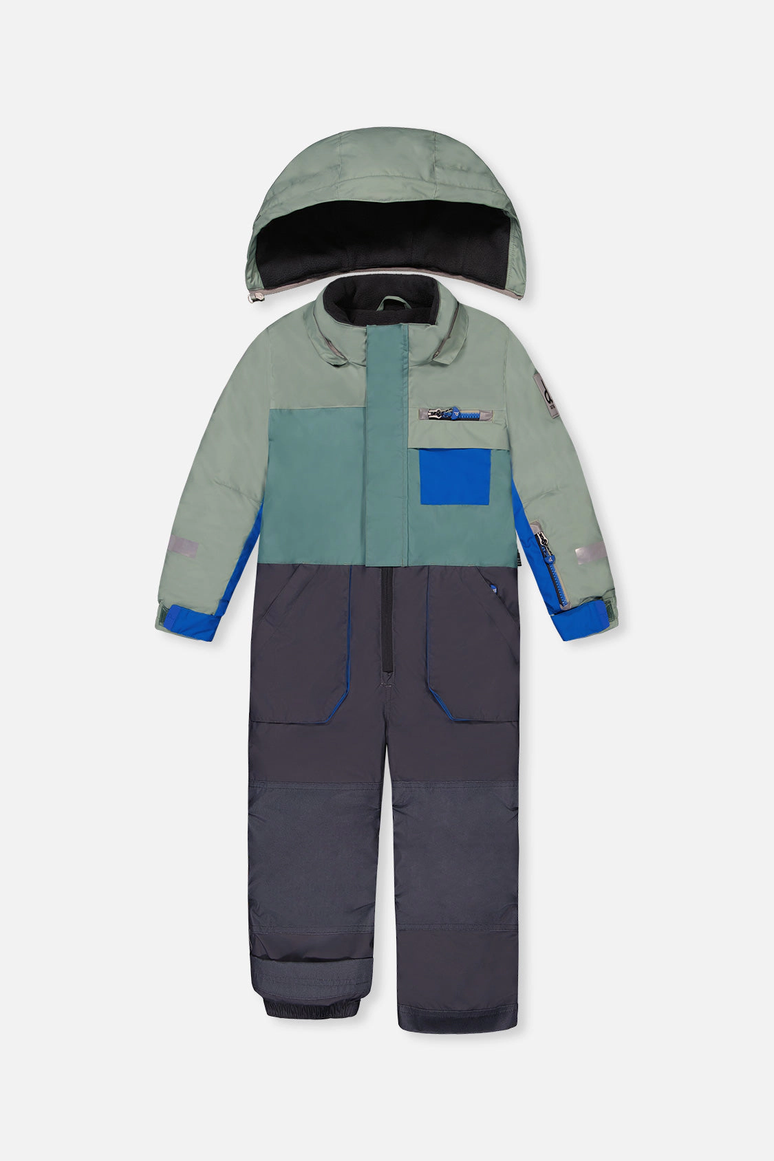 Deux par Boys One Piece Play Snowsuit with Detachable Hood