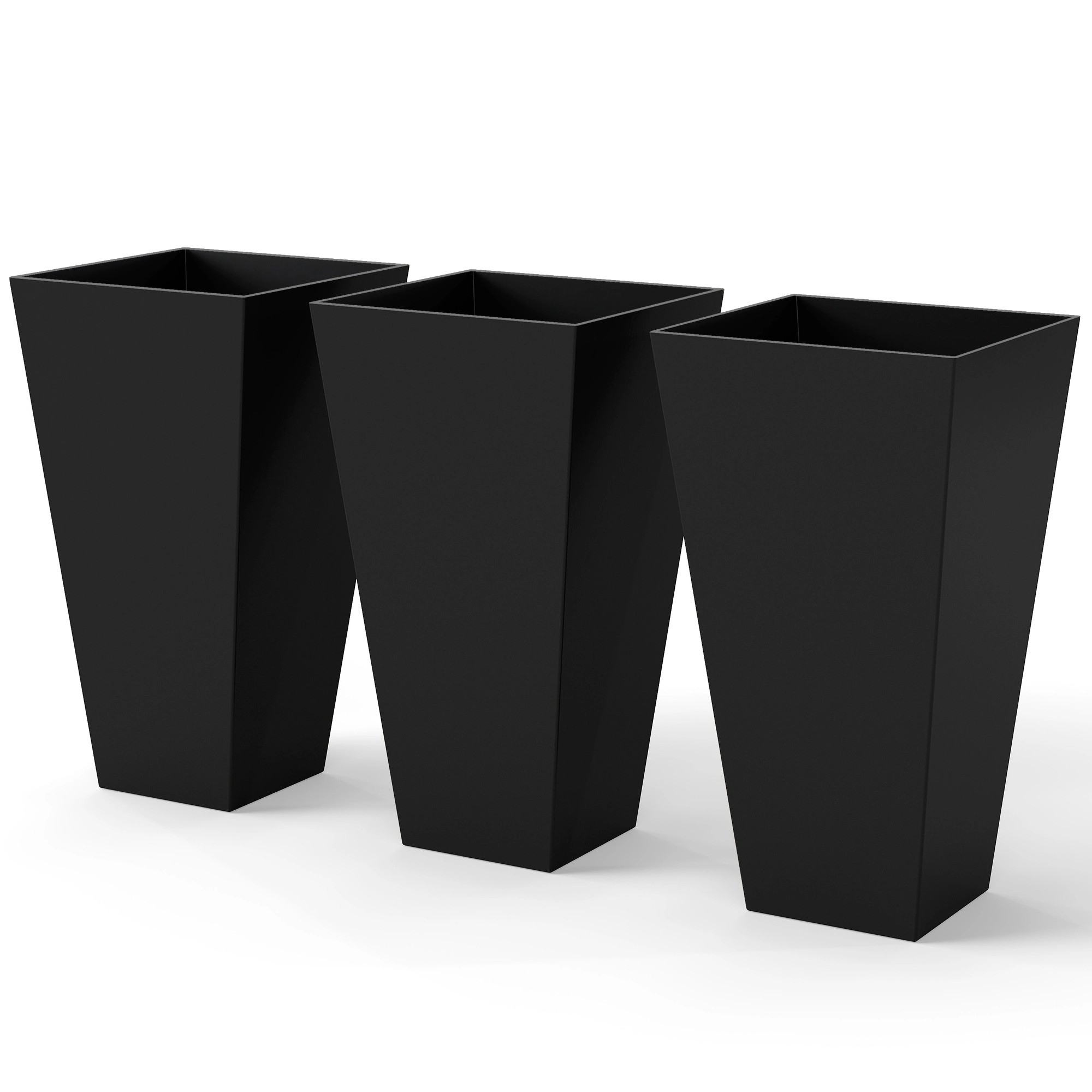 HONGGE Planters for Outdoor Set of 3 with Indoor