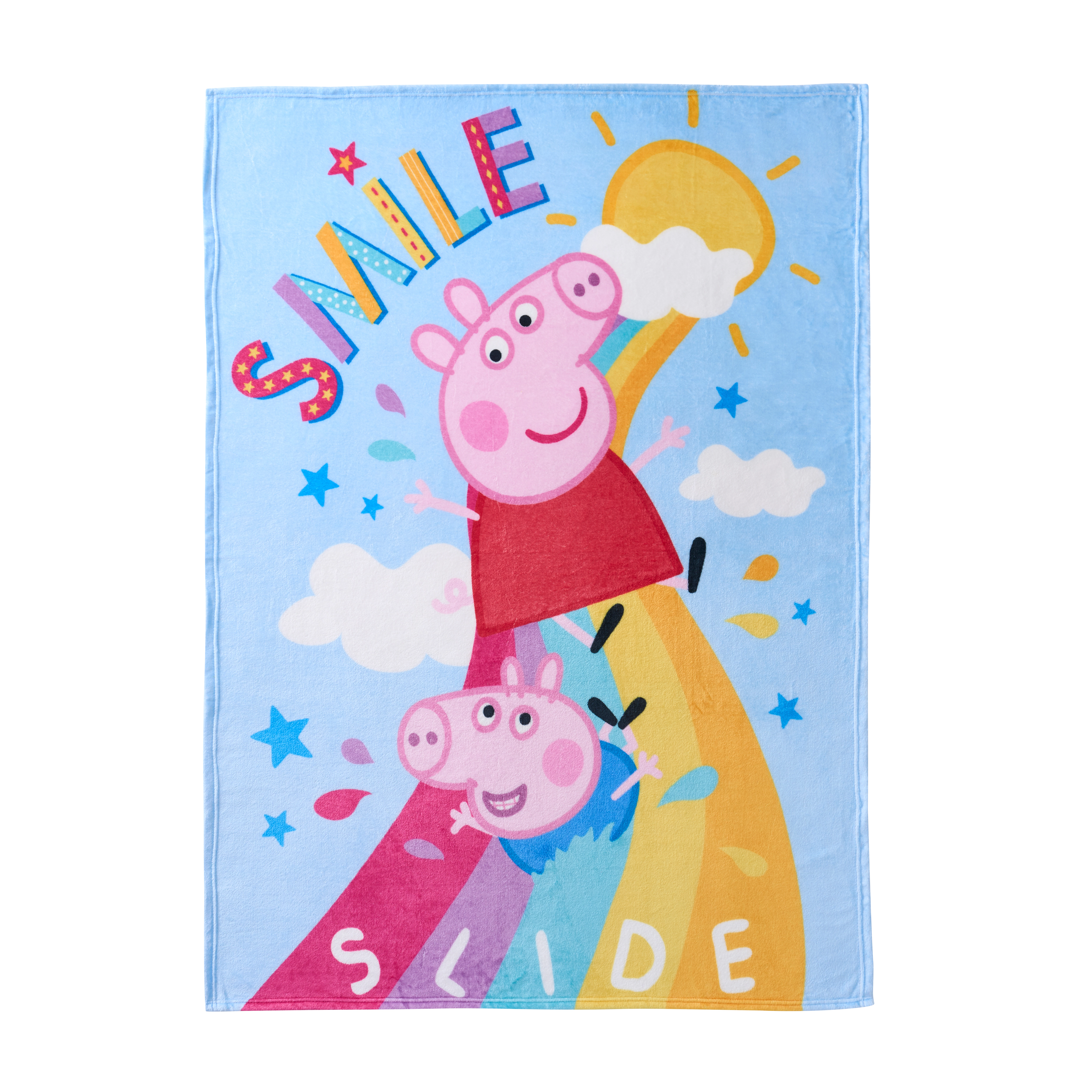 Sweet Home Collection Kids Peppa Pig Micro Raschel Throw Blanket 46"x60"