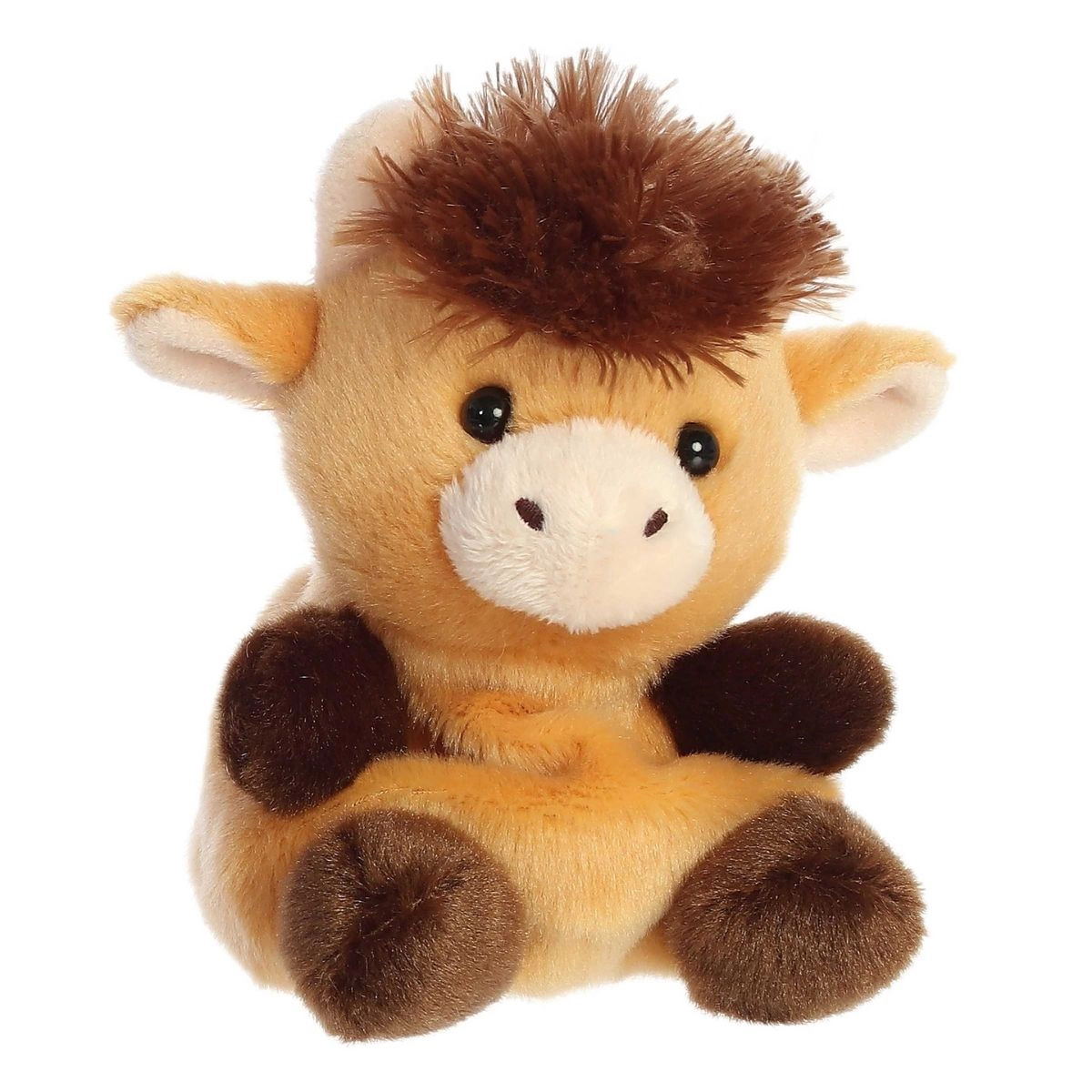 Aurora Palm Pals Hubert Highland Cow 5-Inch Stuffed Animal Plush