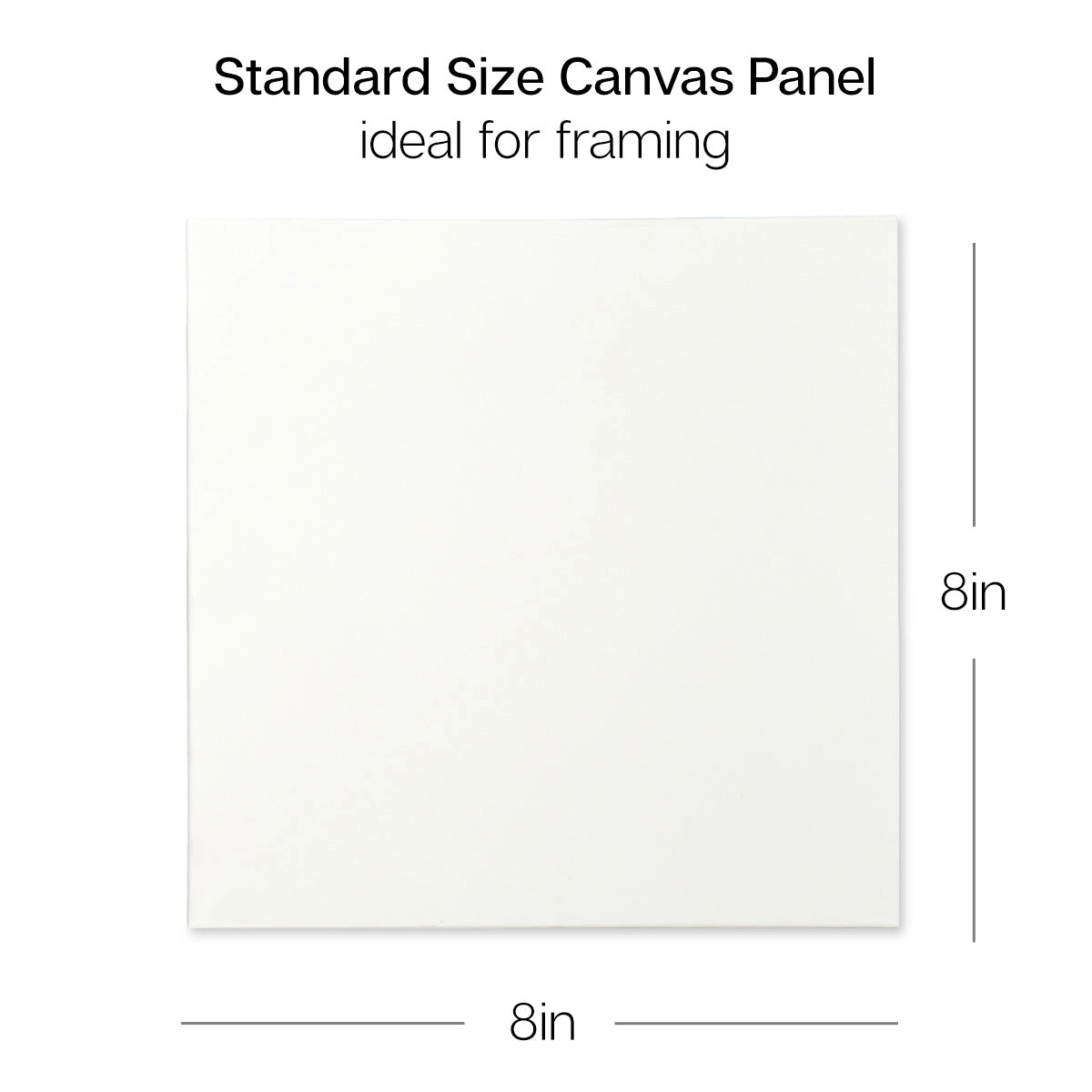KINGART Canvas Panel Boards 8" x 8" - 14 Pack