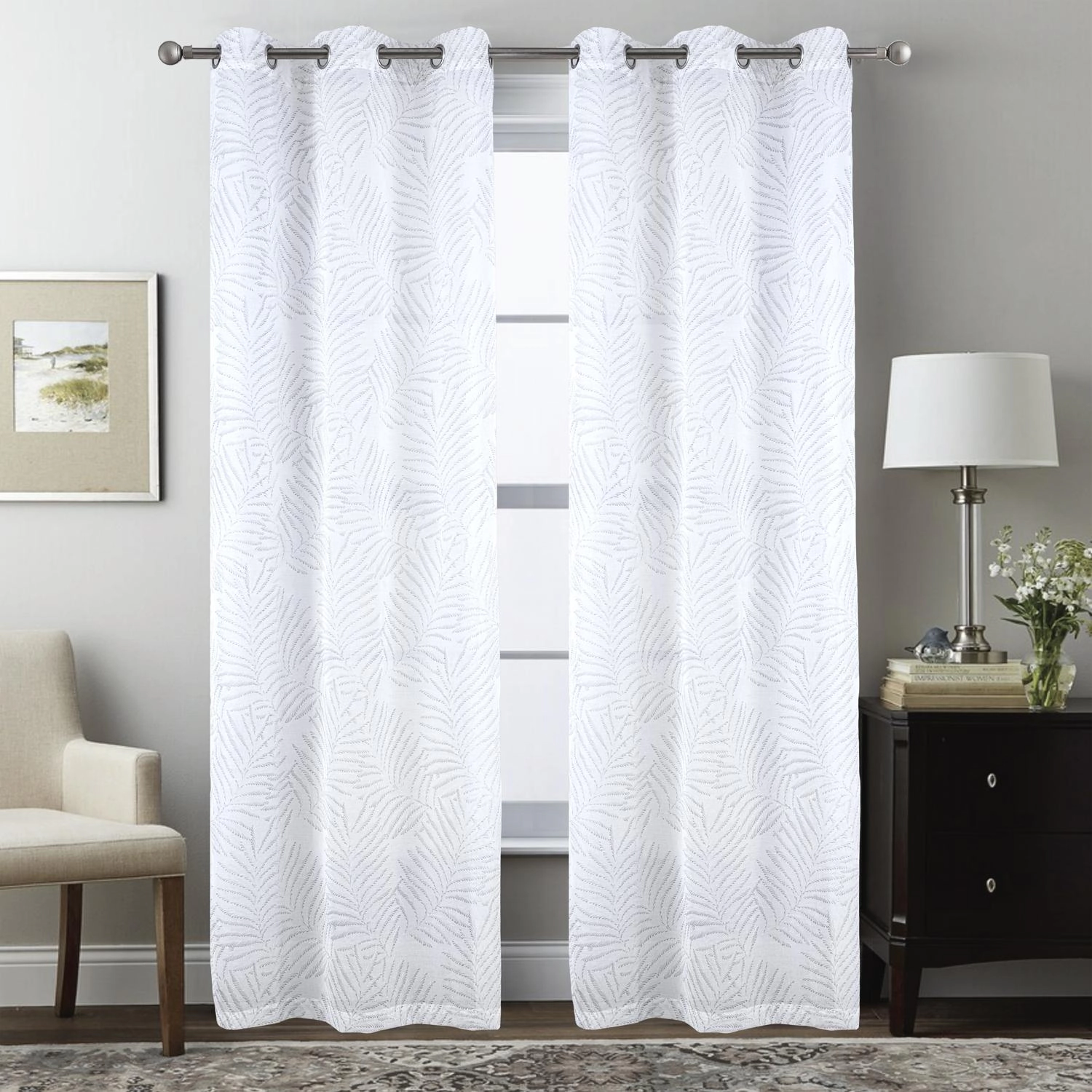 RT Designers Nikki Rod Pocket Top Panel 55" X 84" Black