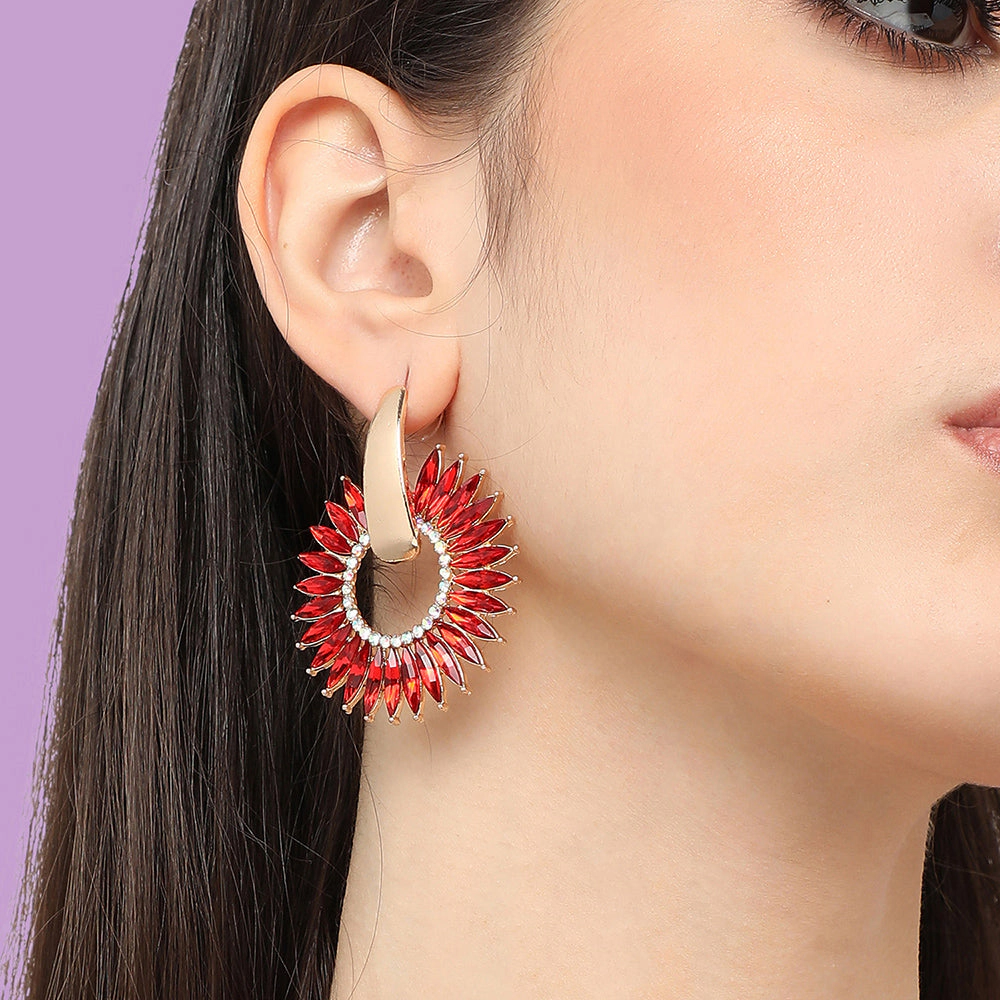 SOHI Women's Celestrial Drop Earrings