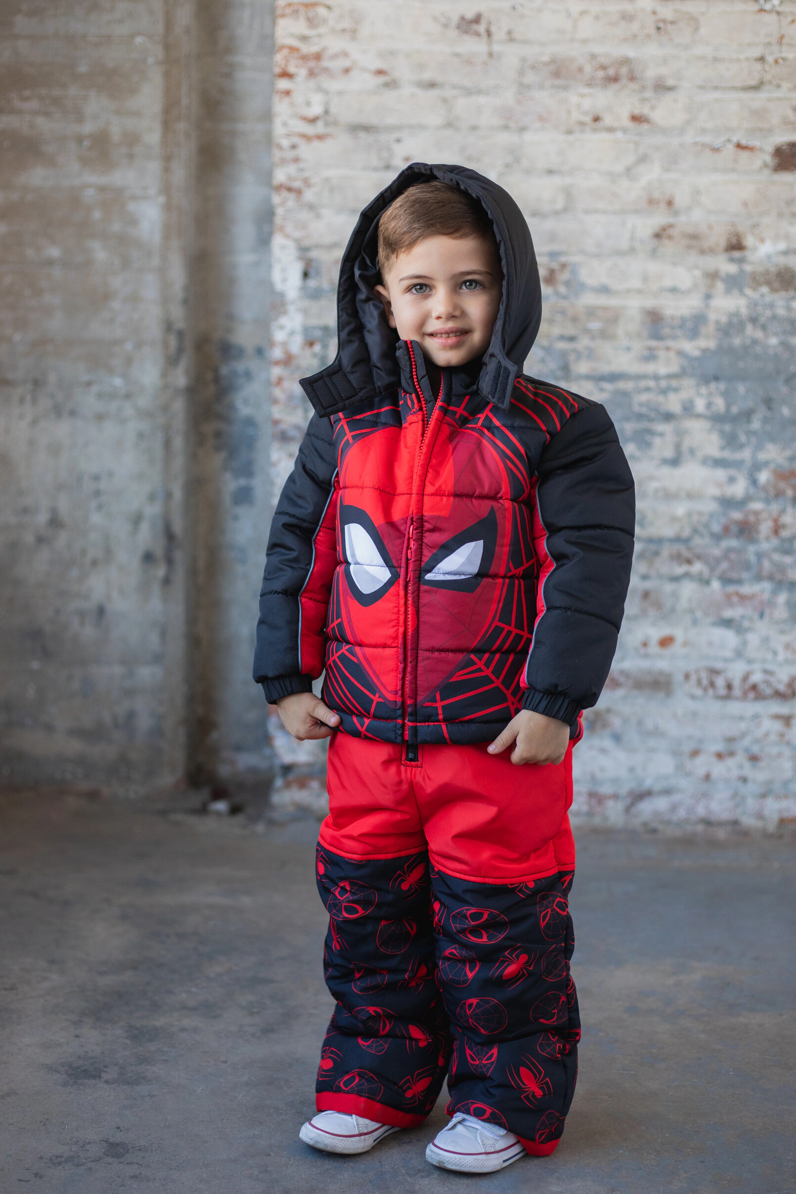 Marvel Spider-Man Boys' One Piece Ski Bib