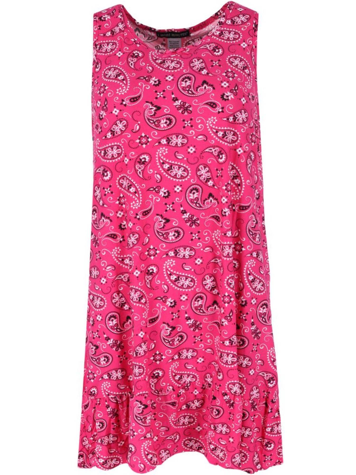 5 More Minutes Women's Paisley Sleeveless Sleep Gown