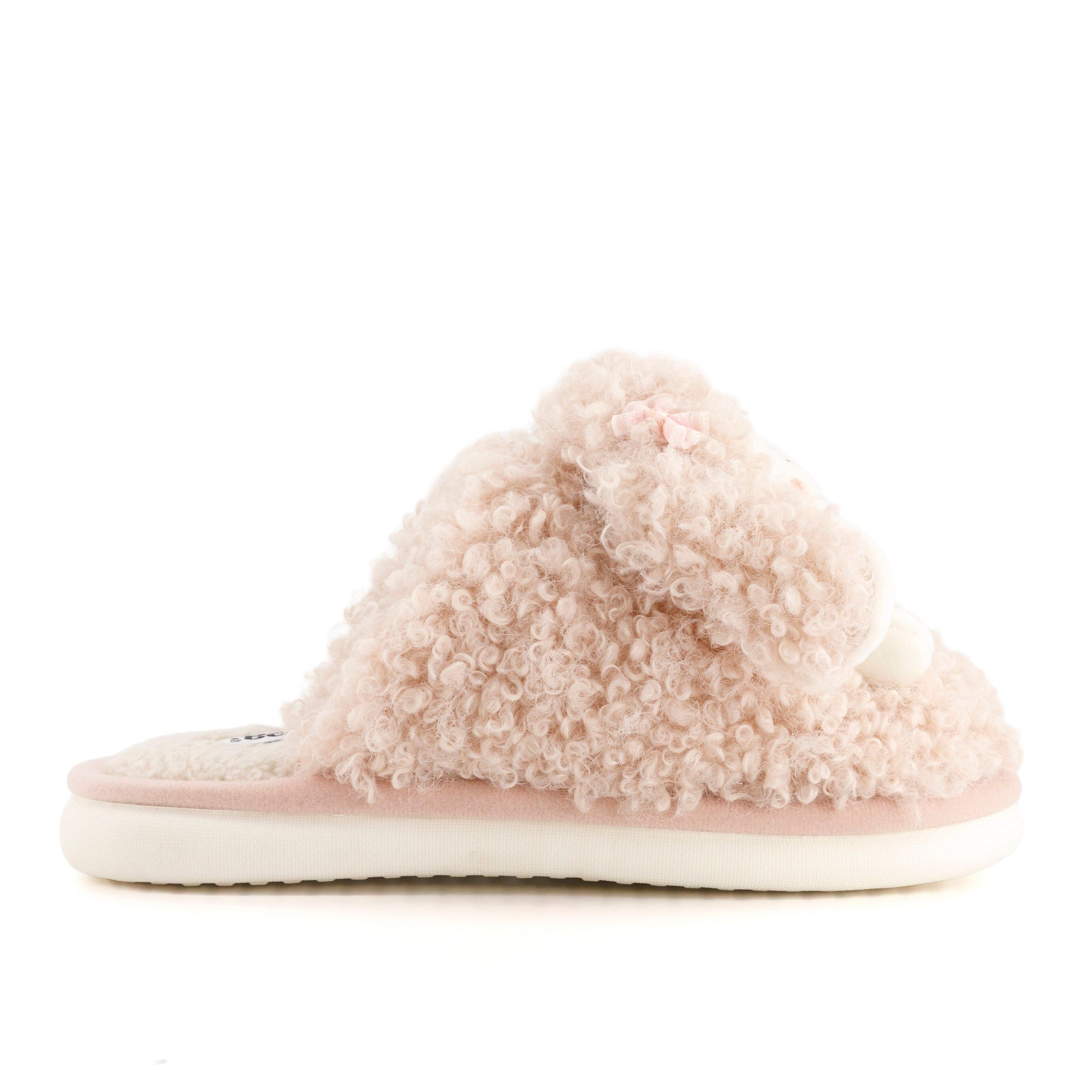 Andrea Womens Cozy Sheep Slippers With Plush Faux Fur
