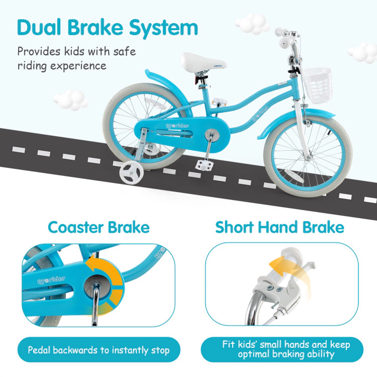 Hivvago Kids Bike with Dual Brakes and Adjustable Seat