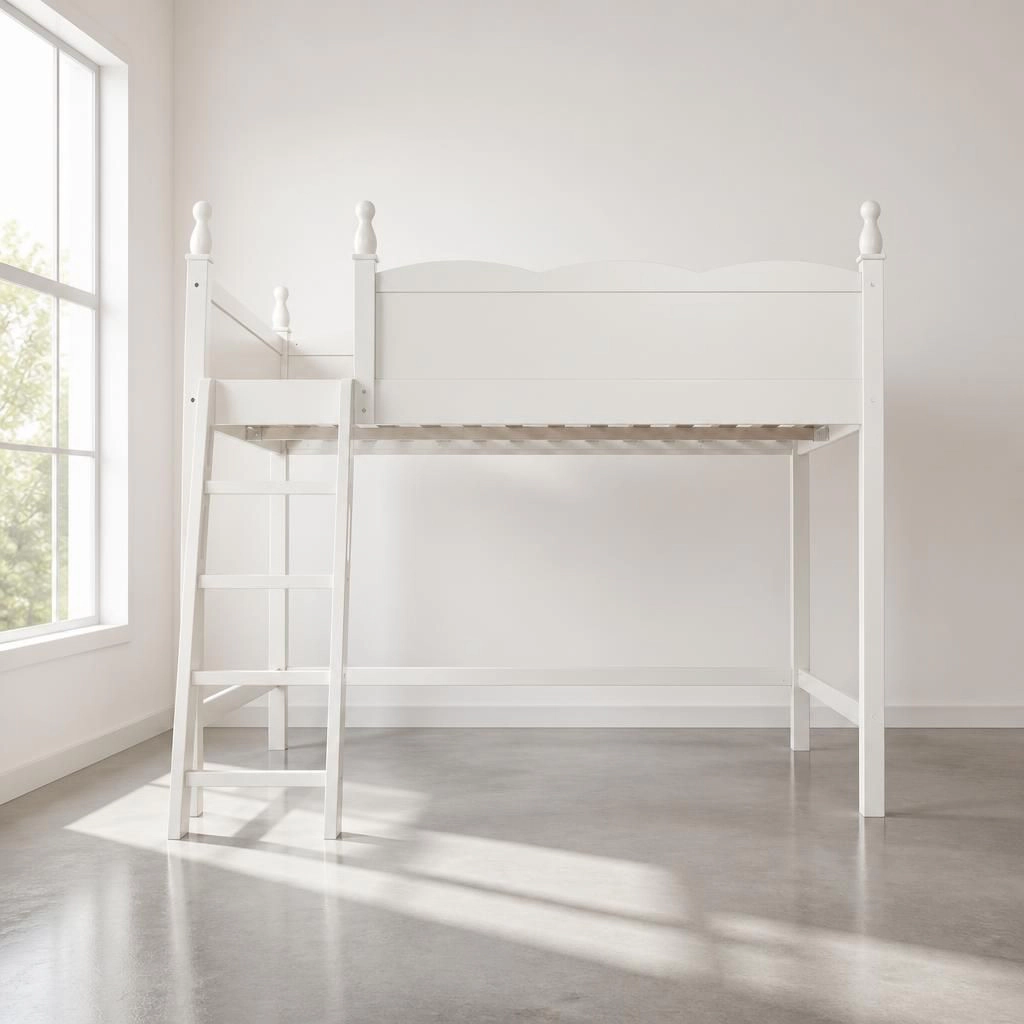 GOODSILO Solid Wood Full Platform Bed Frame