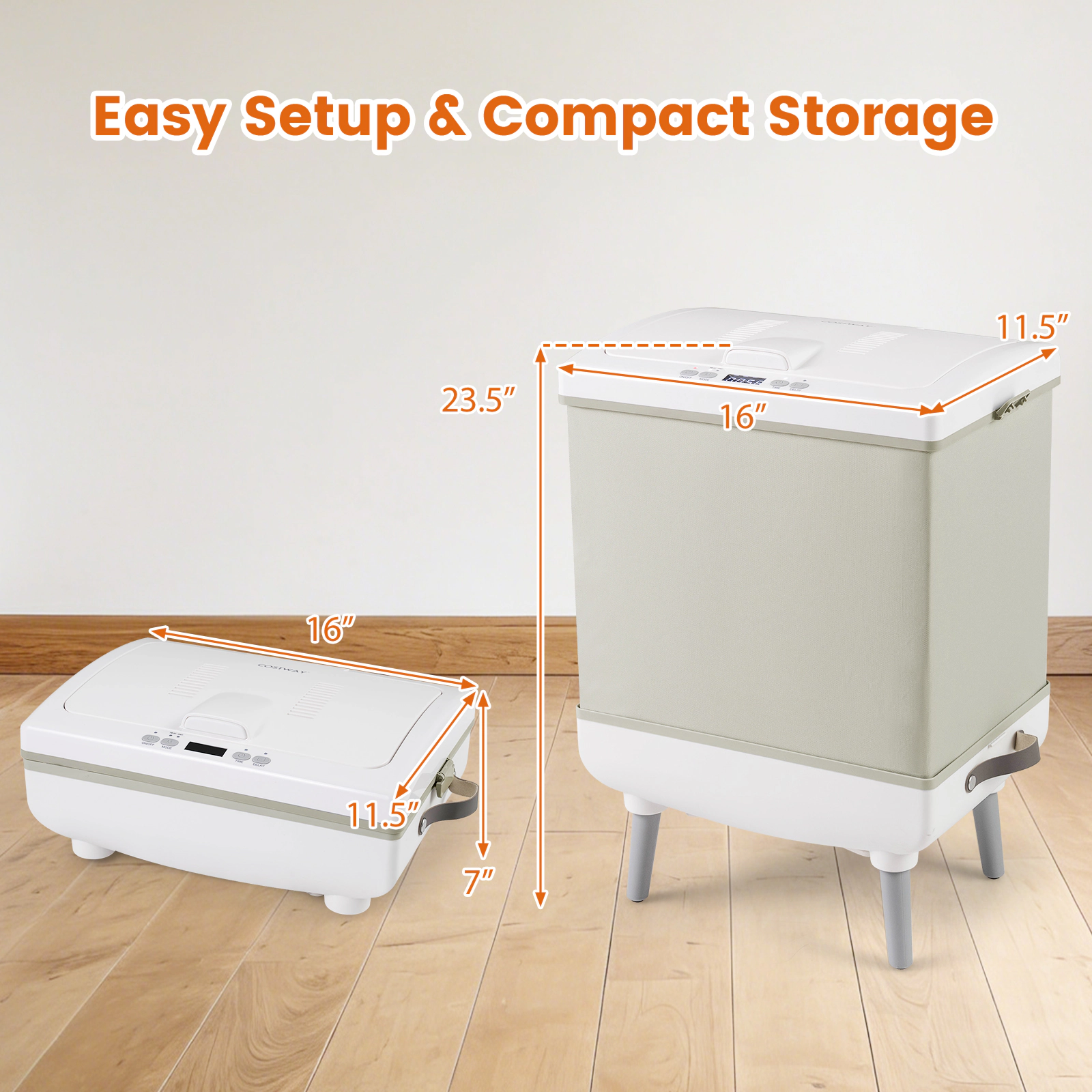 LJG 35L Large Towel Warmer with Heating and Drying Modes for Bathroom