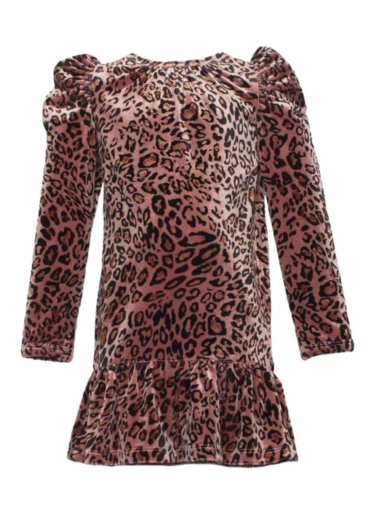Isobella and Chloe Wild Thing Velvet Long Sleeve Dress