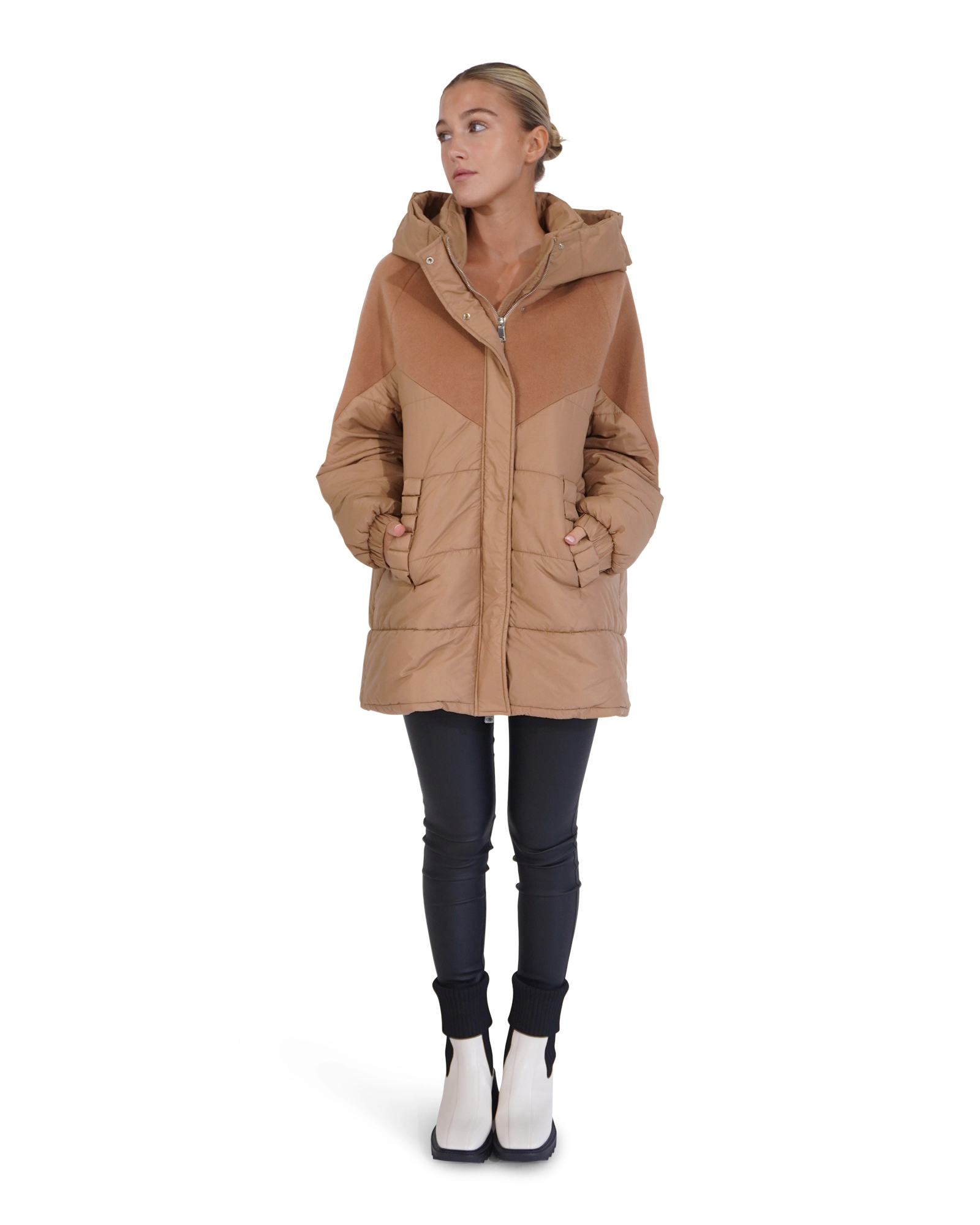 Belle & Bloom Womens Say It Again Quilted Jacket