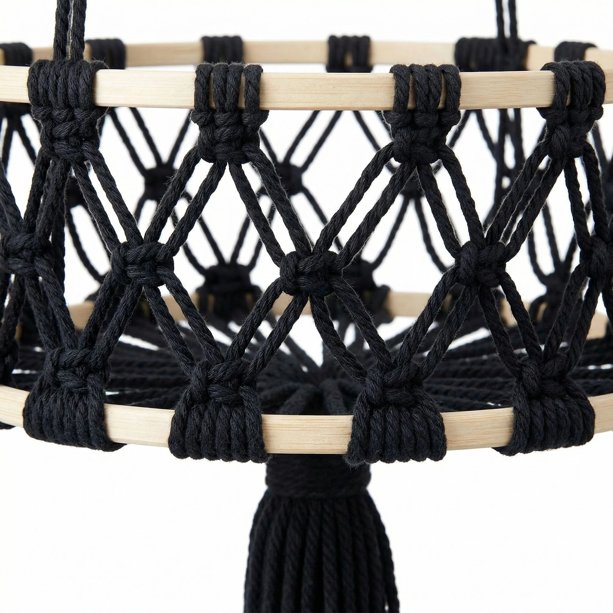 Alilang Unisex Three Tier Hanging Storage Organizer Macrame Style Basket for Plants Bathroom Kitchen Bedroom