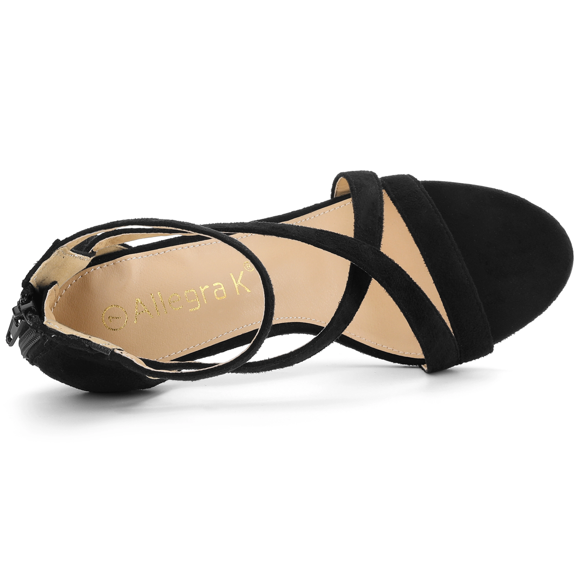BLISSFUL STEP Women's Stiletto Heel Ankle Strap Sandals