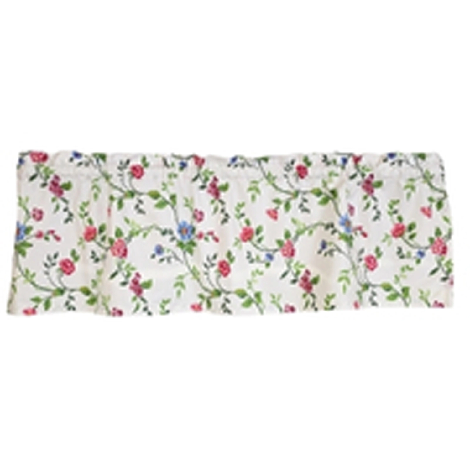 RLF Home 100% Cotton High Quality English Ivy Tailored Window Valance with 1.5" Rod Pocket 50" W X 12" L Spring