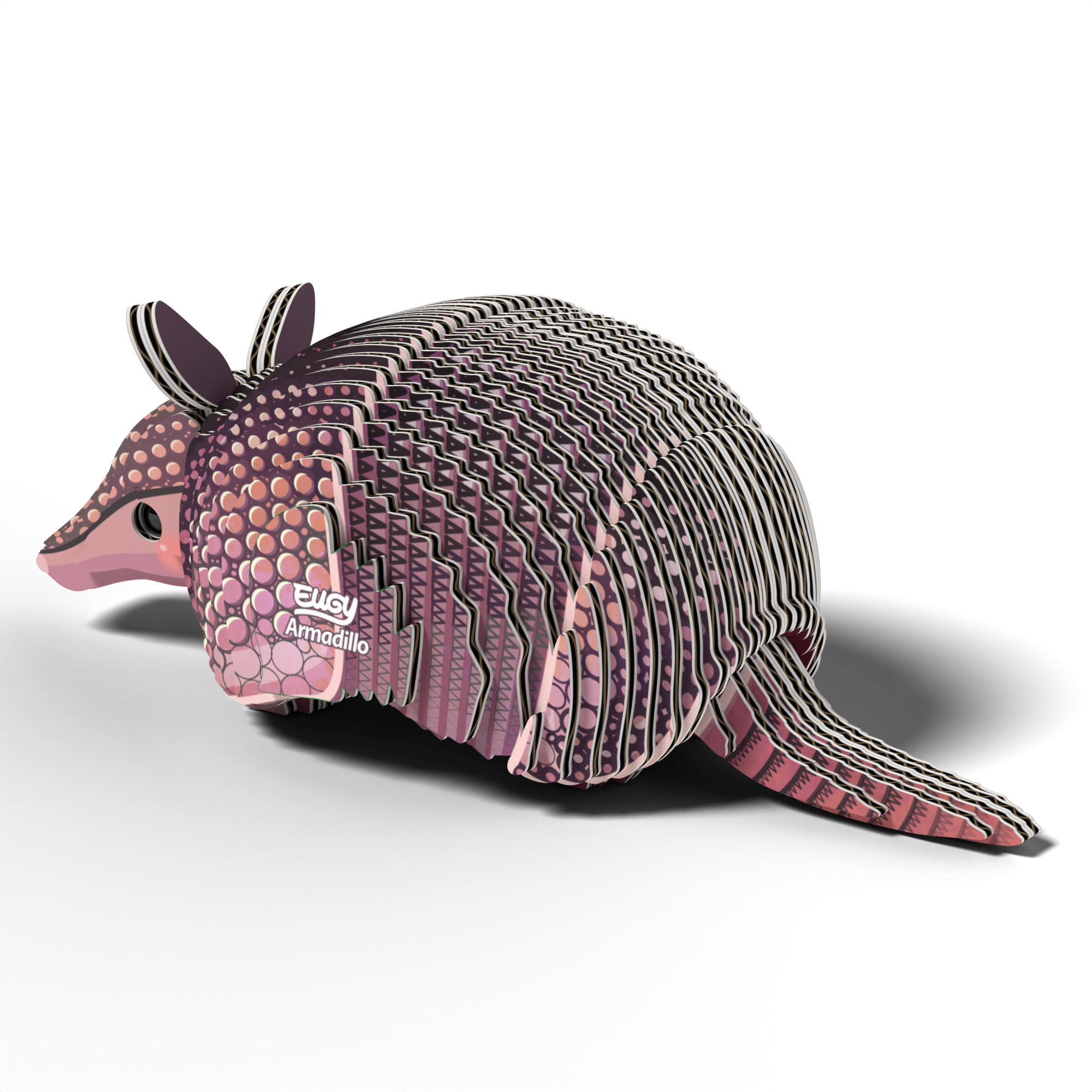 EUGY Armadillo 3D Puzzle - contains 42 puzzle pieces