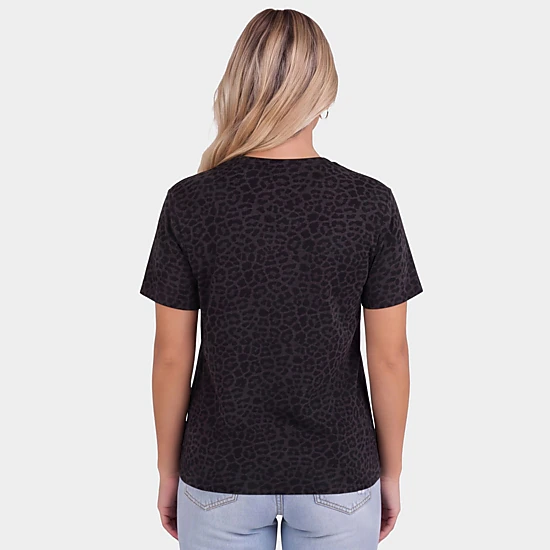 Simply Sage Market - Women's Leopard Print Tee - Just Waiting For Fall Distressed