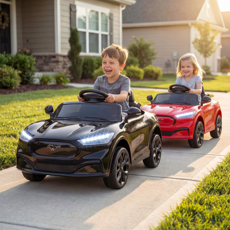 Hivvago 12V Kids Ride on Car Licensed Ford Mach E with Parent Control and Horn