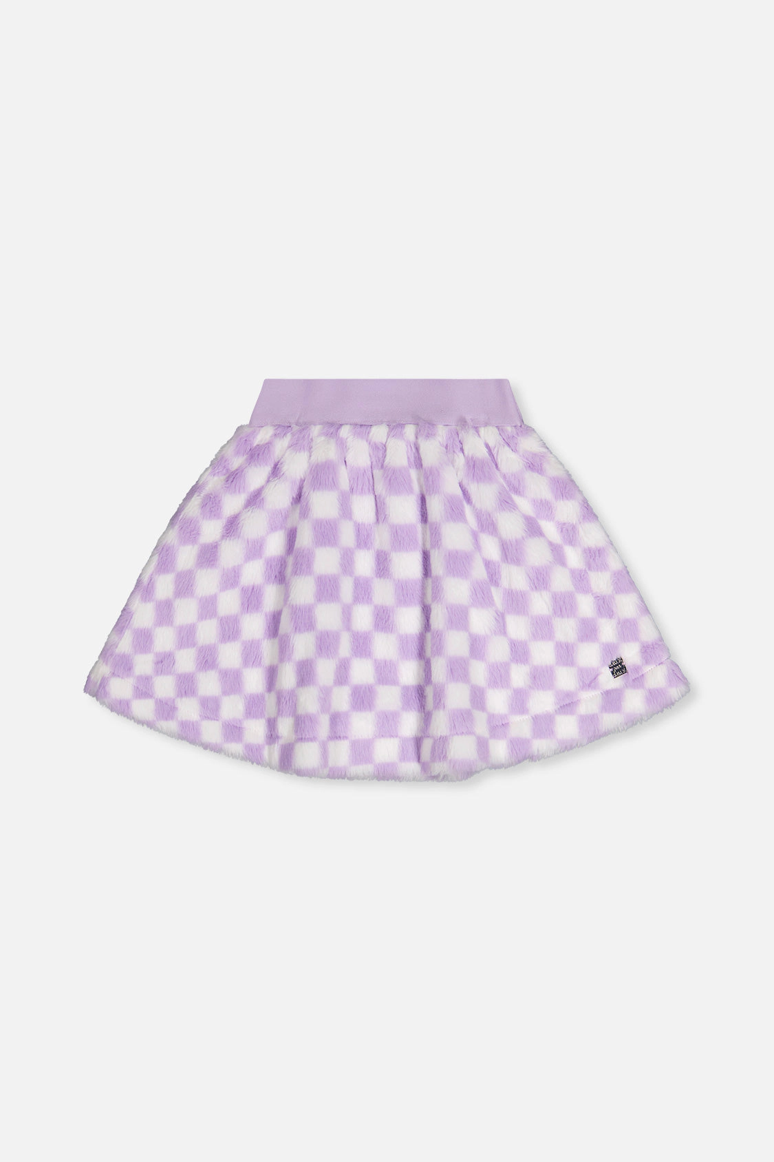 Deux par Girls Tile Pattern Faux Fur Skirt