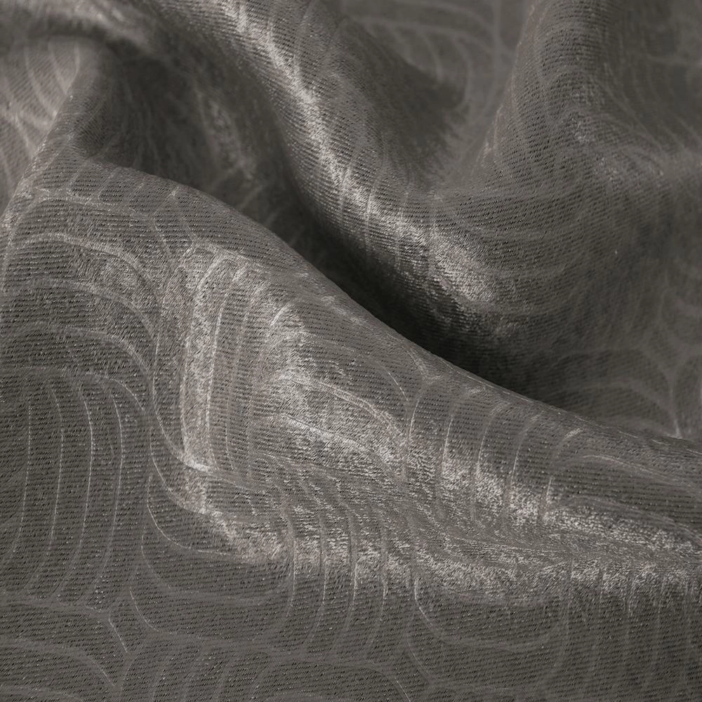 RT Designers Nellie Embossed Blackout Grommet Panel - 52x95", Charcoal