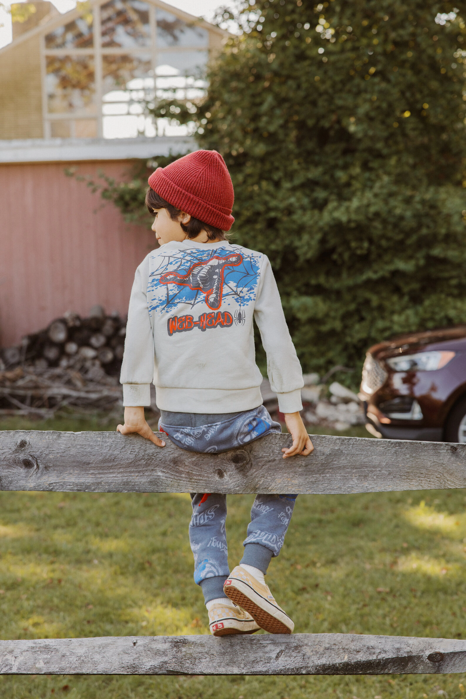 Marvel Spider-Man Boys' Fleece 2-Piece Sweatshirt and Pants Set